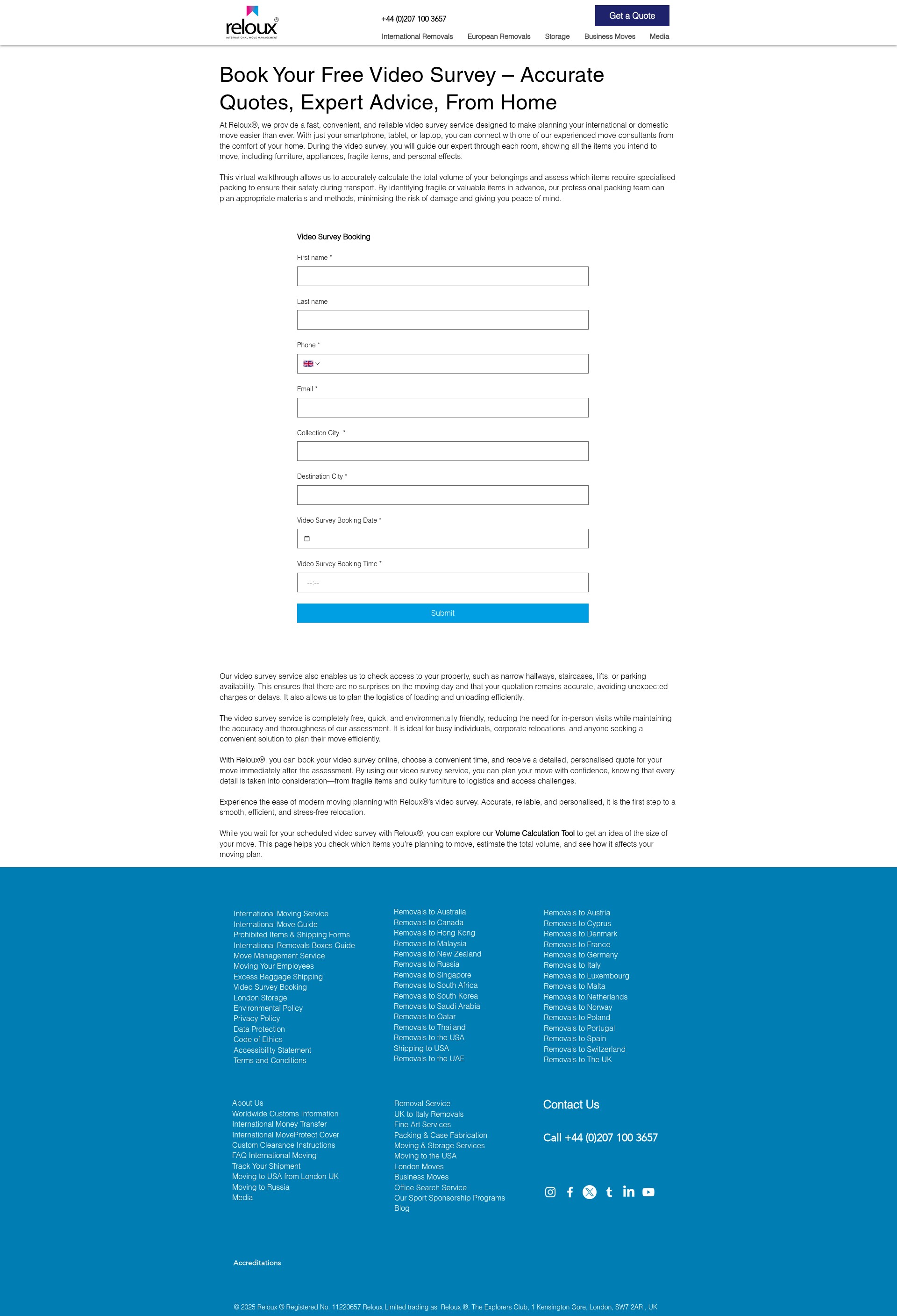 Screenshot of reloux.com