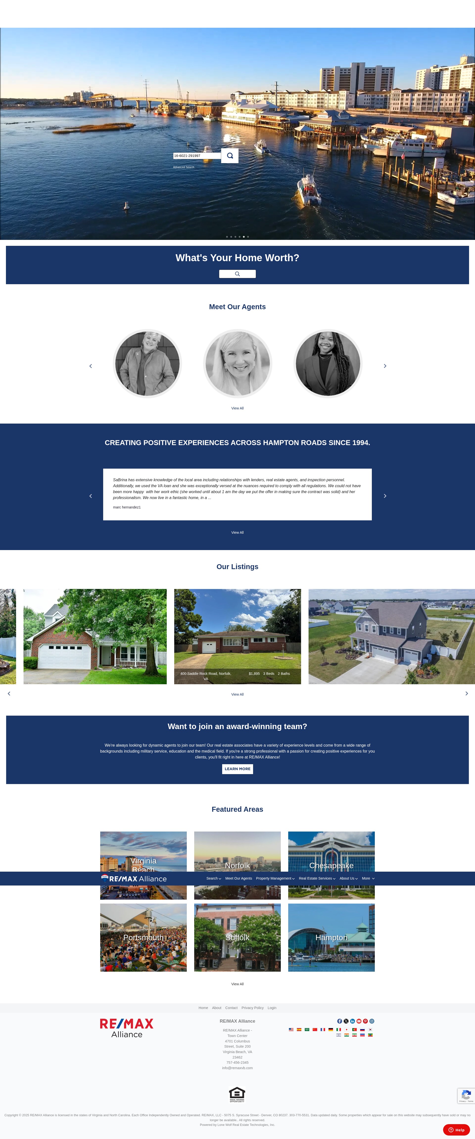 Screenshot of remax-alliance-virginiabeach-va.com