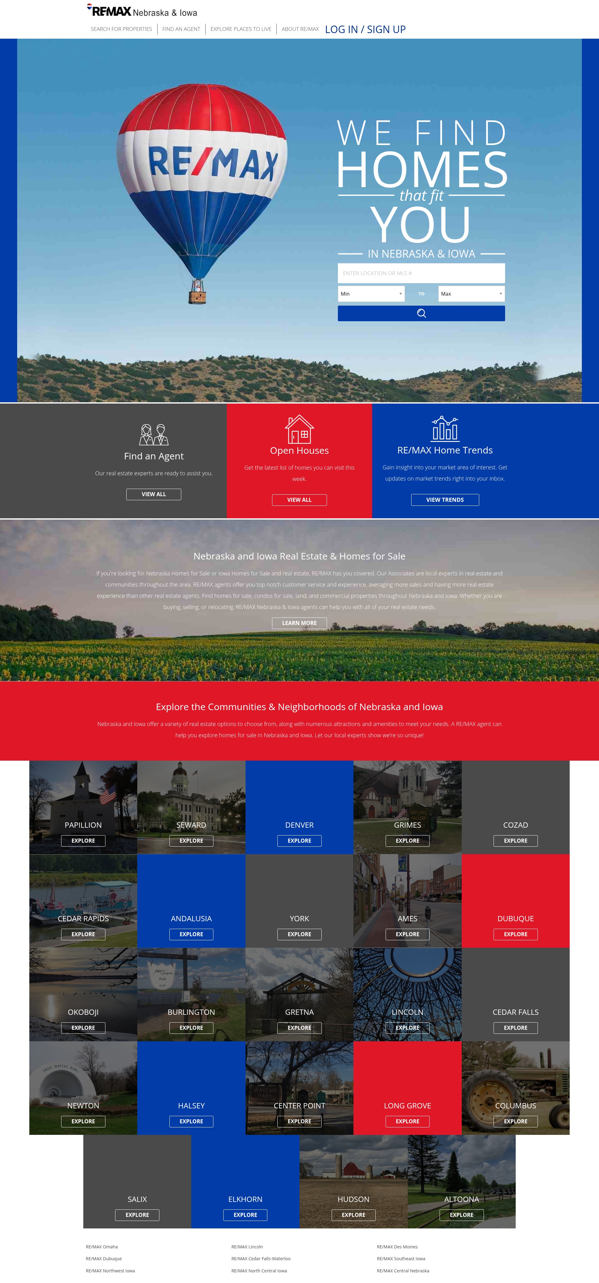 Screenshot of remax-central.com