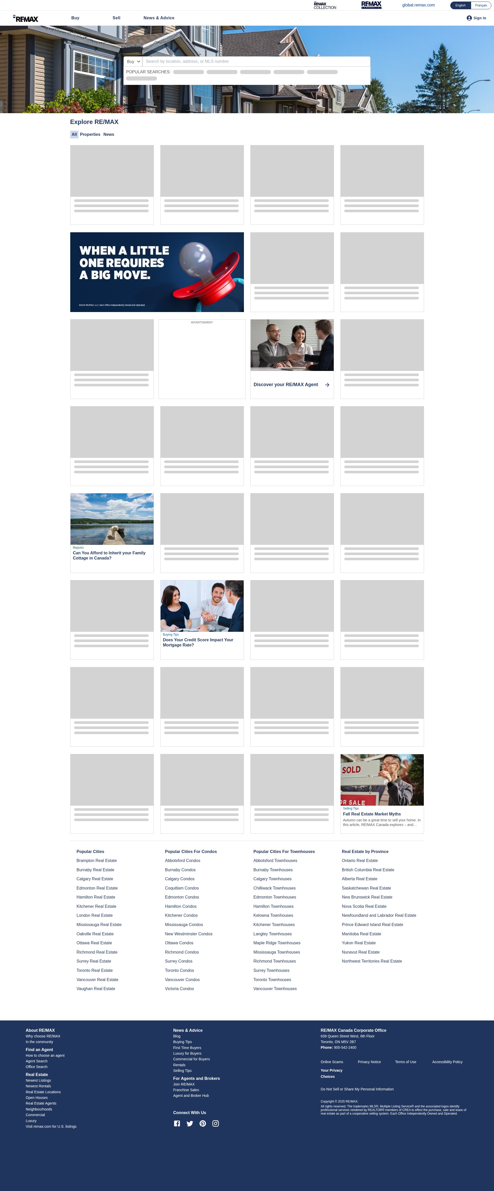 Screenshot of remax.ca