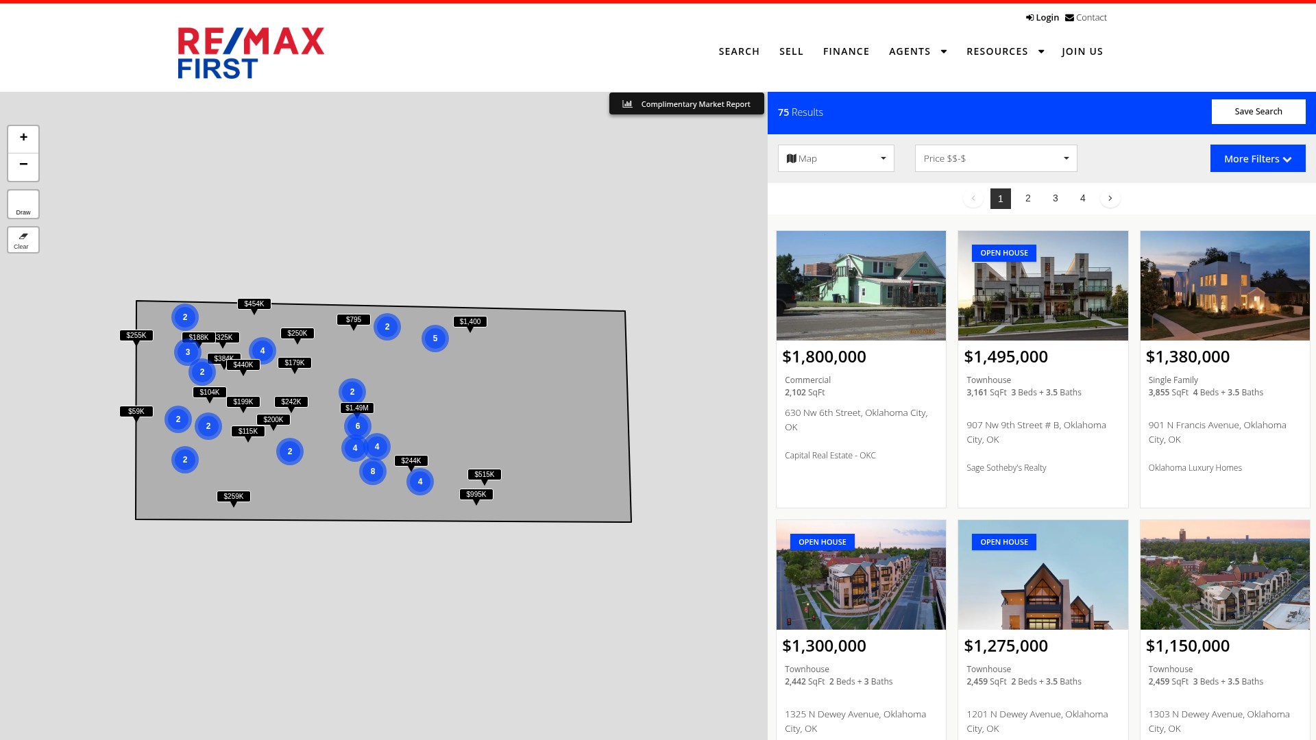 Screenshot of remaxfirstokc.com