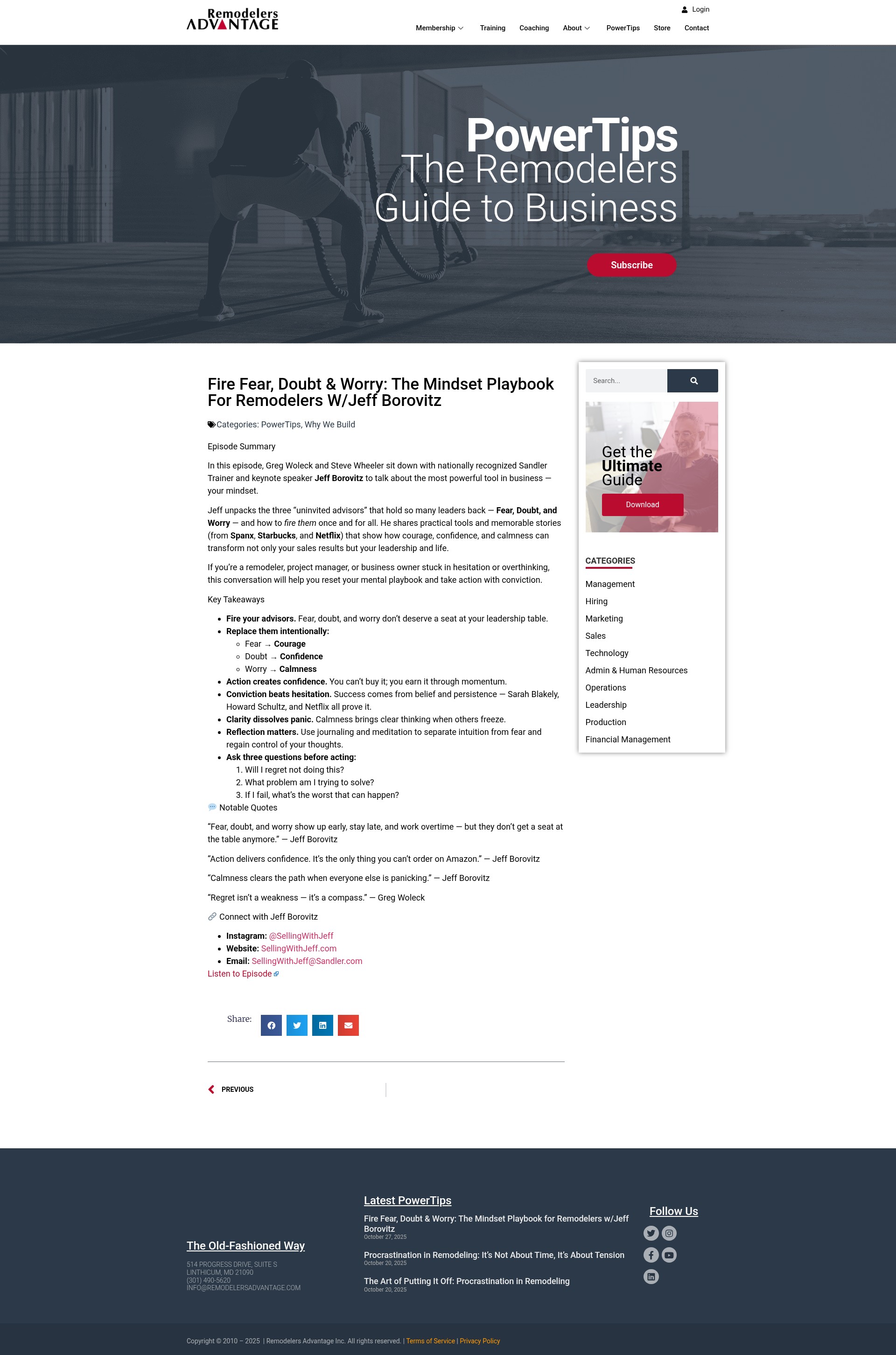 Screenshot of remodelersadvantage.com