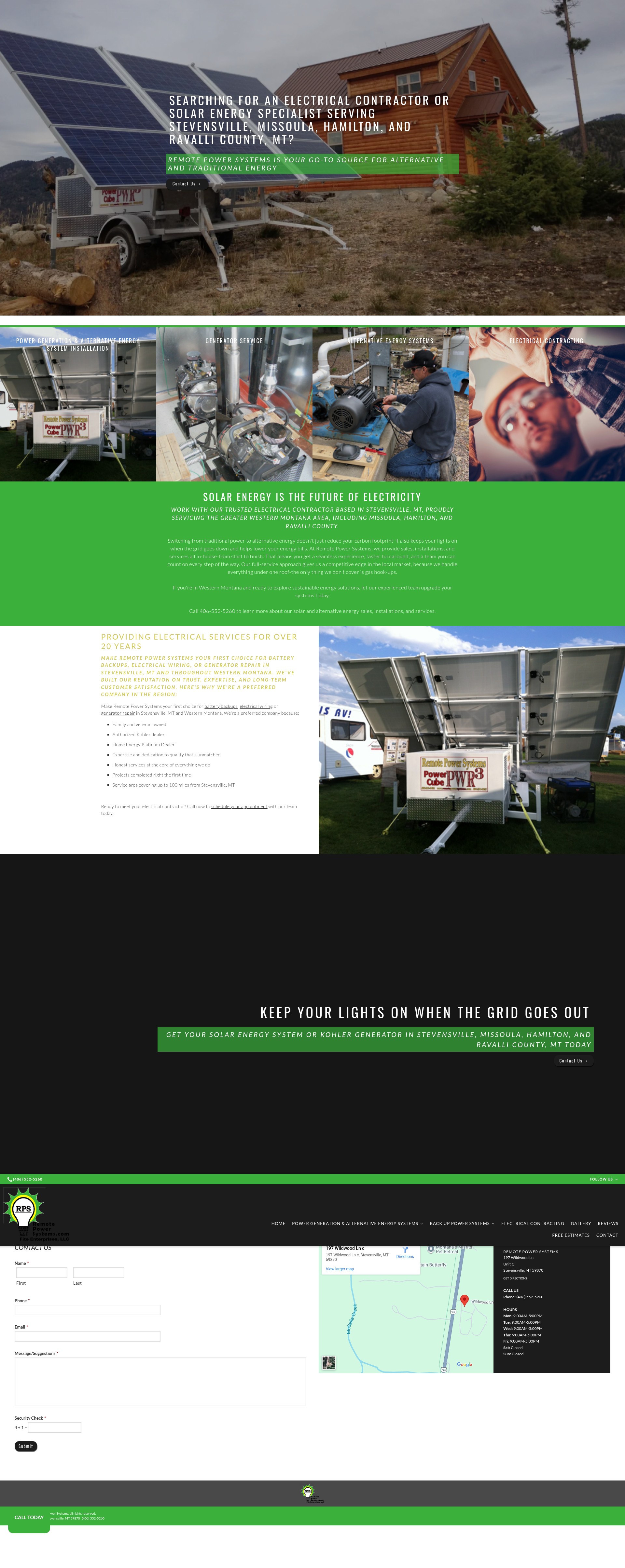 Screenshot of remotepowersystems.com