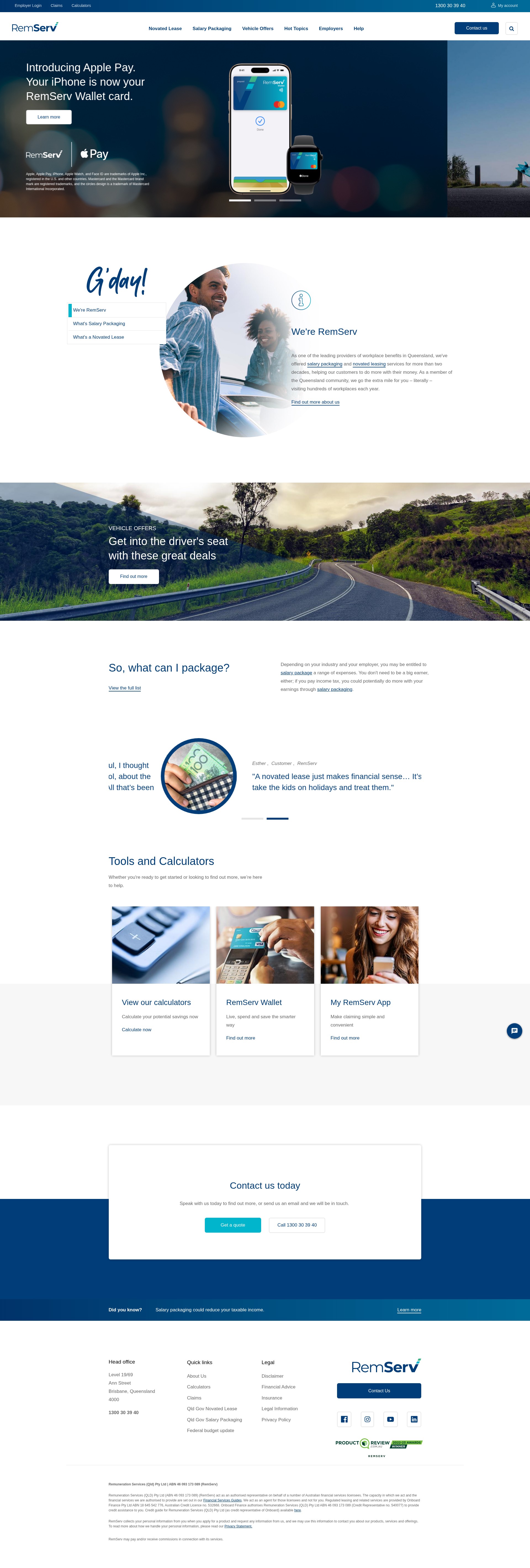 Screenshot of remserv.com.au