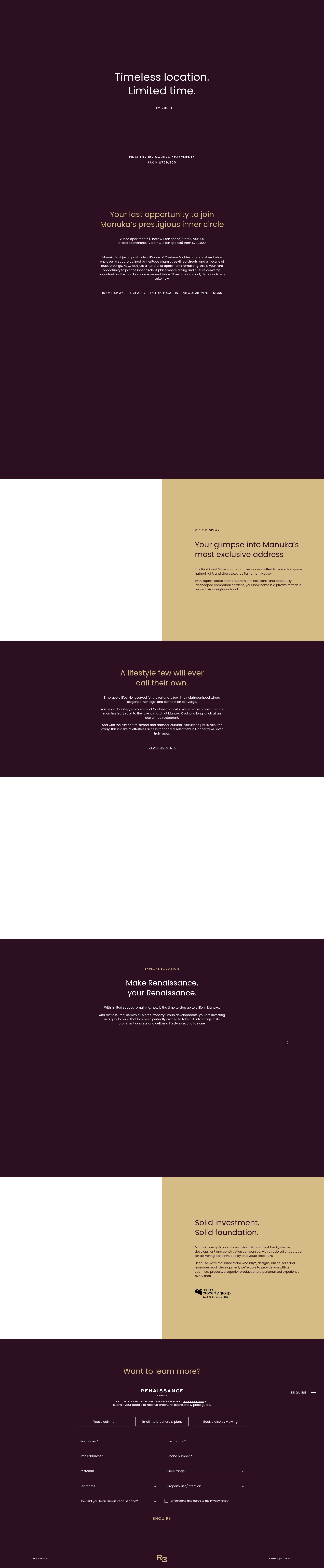 Screenshot of renaissancemanuka.com.au