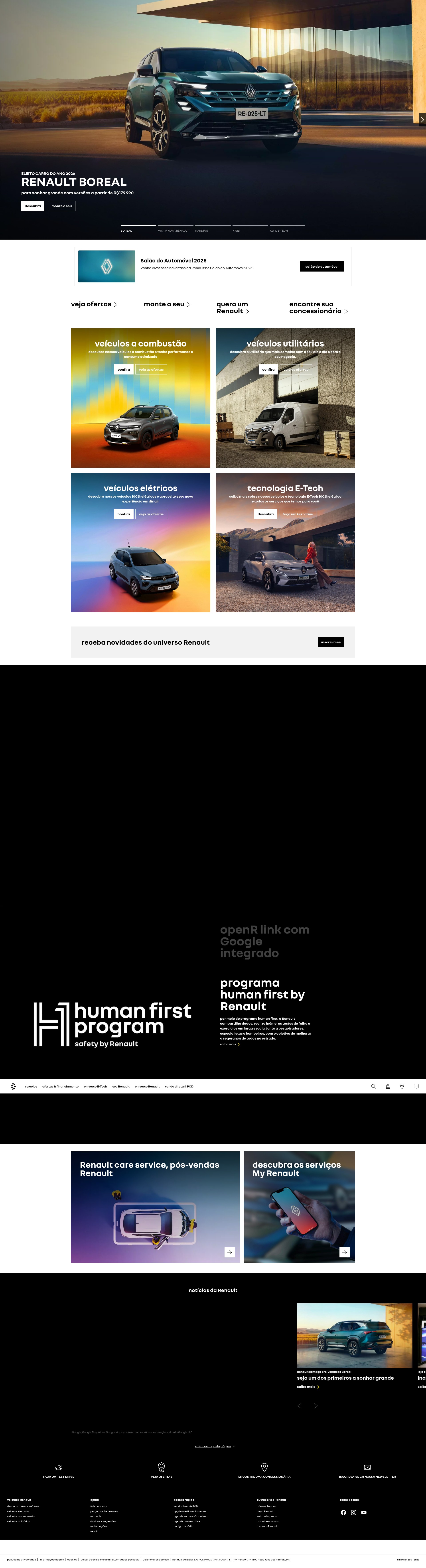Screenshot of renault.com.br