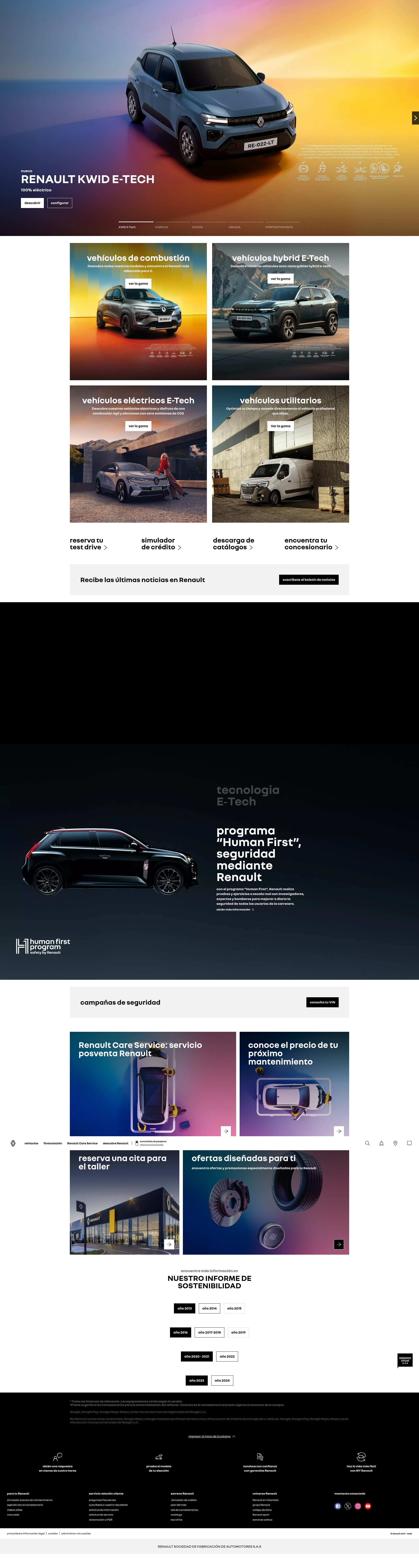 Screenshot of renault.com.co