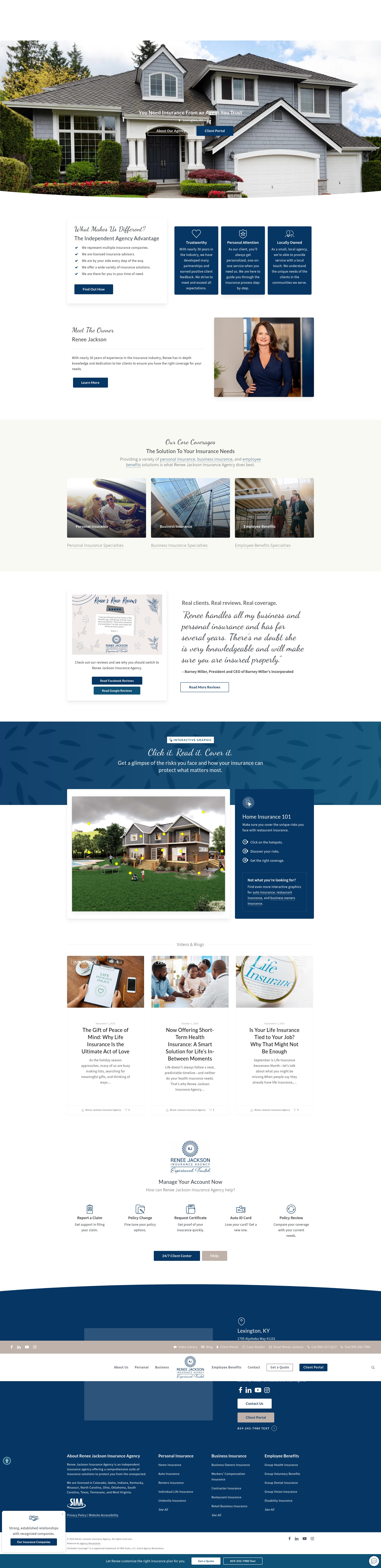Screenshot of reneejacksoninsuranceagency.com