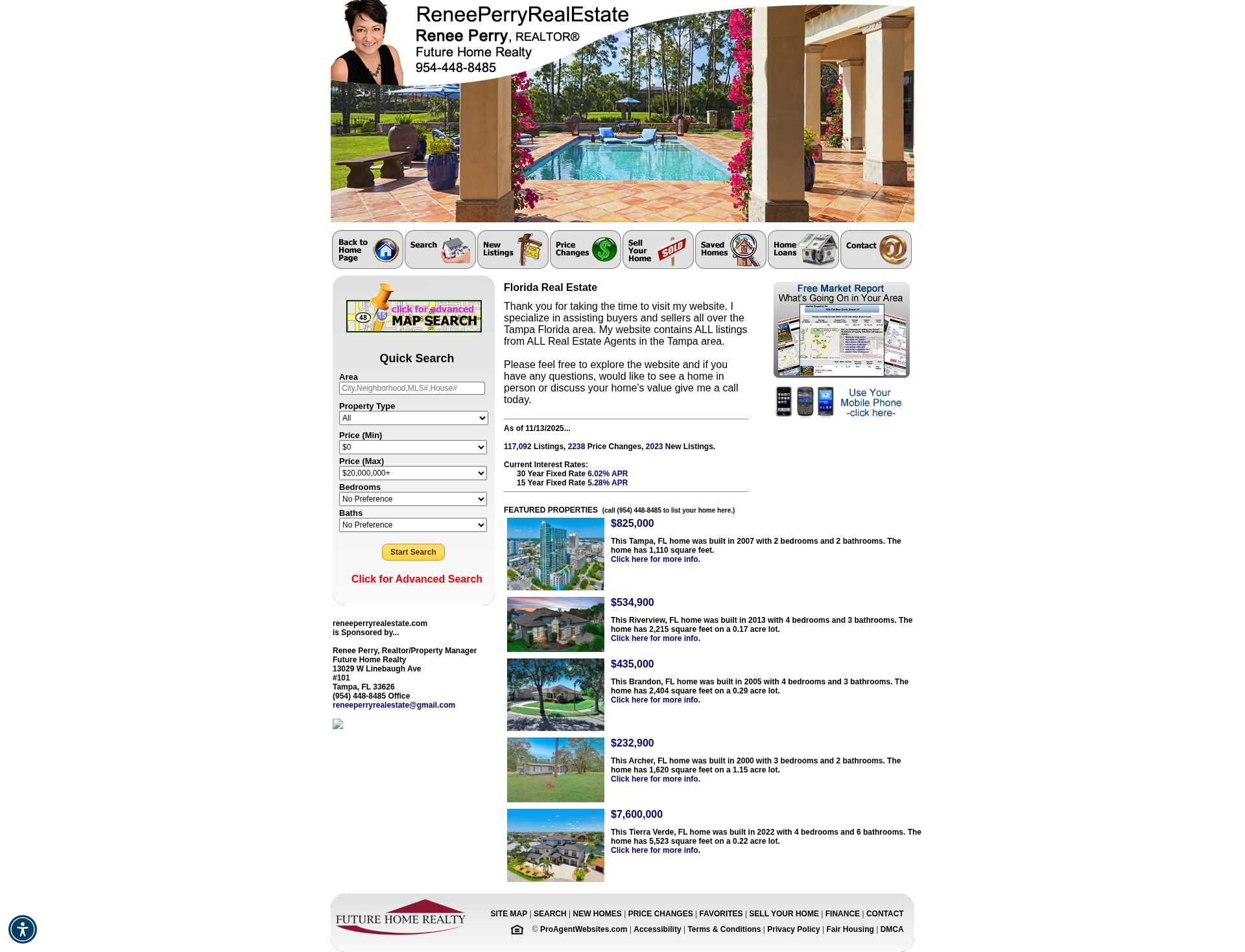 Screenshot of reneeperryrealestate.com