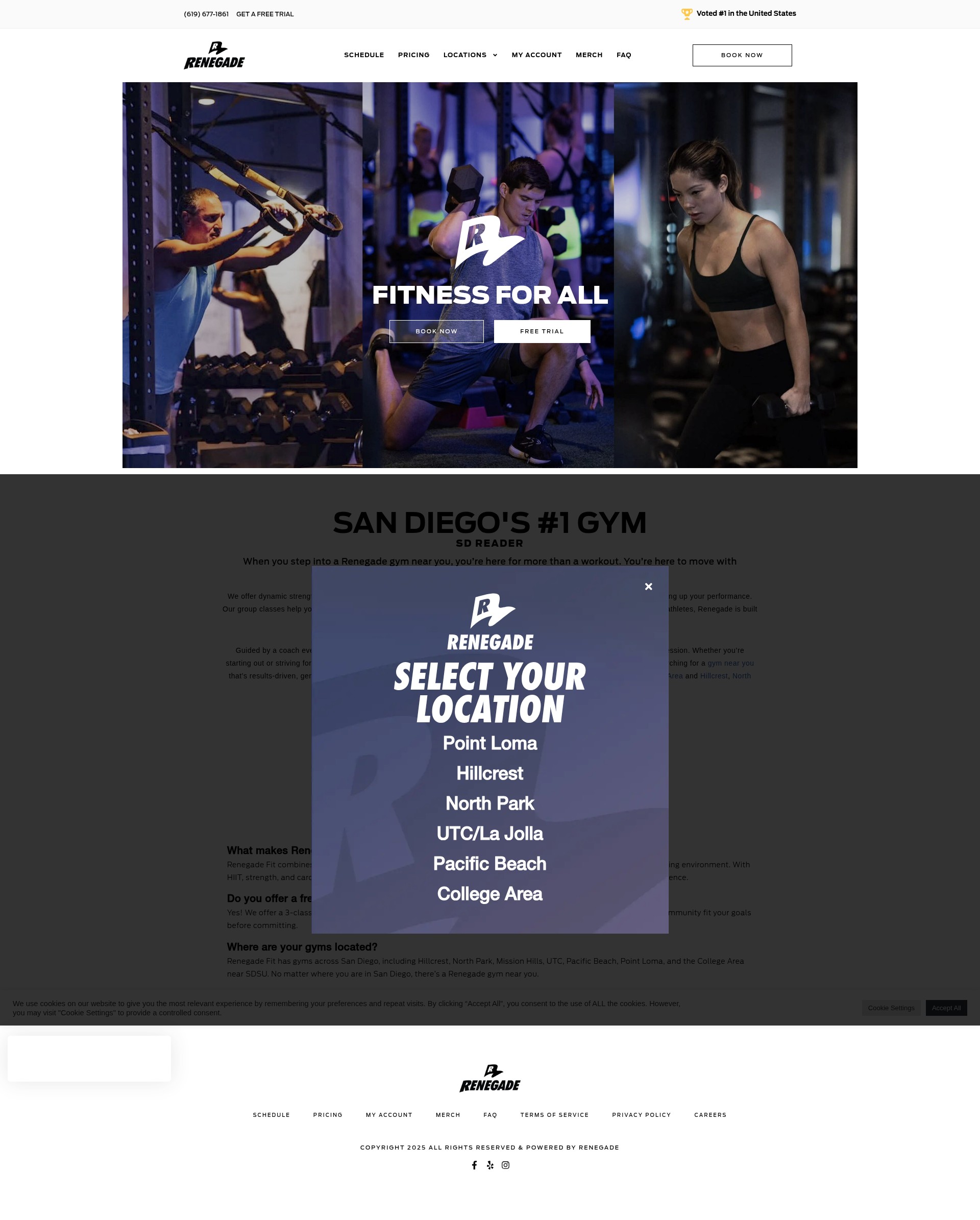 Screenshot of renegadefit.com