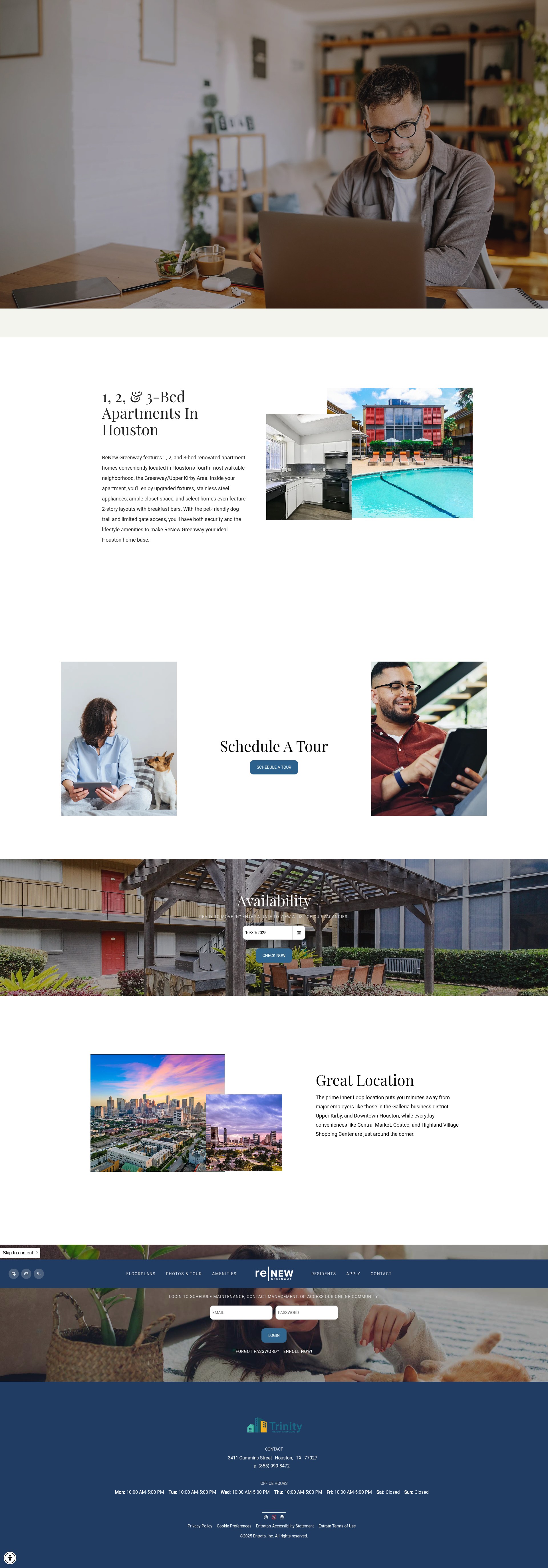 Screenshot of renewgreenway.com