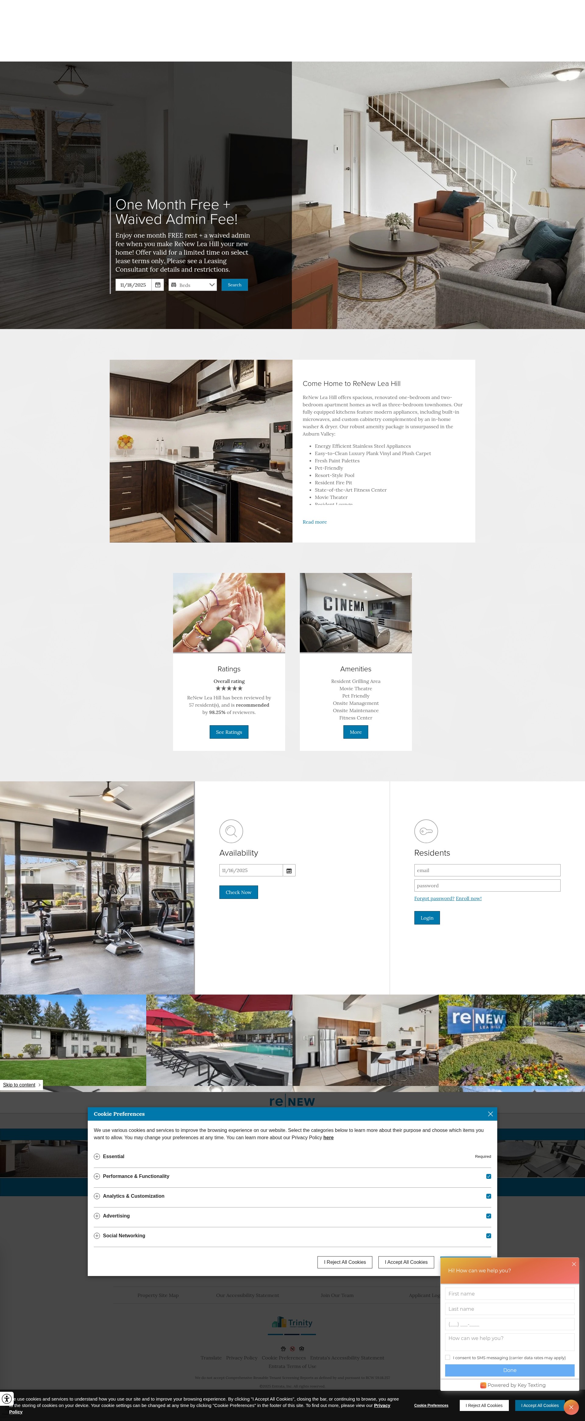 Screenshot of renewleahill.com