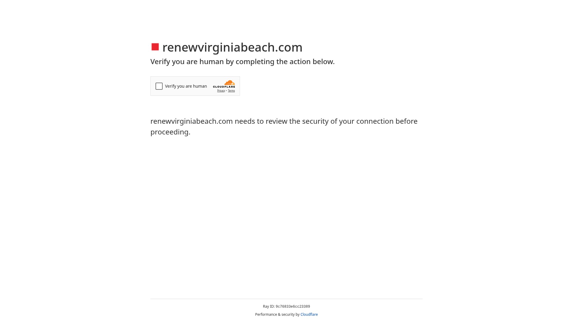 Screenshot of renewvirginiabeach.com