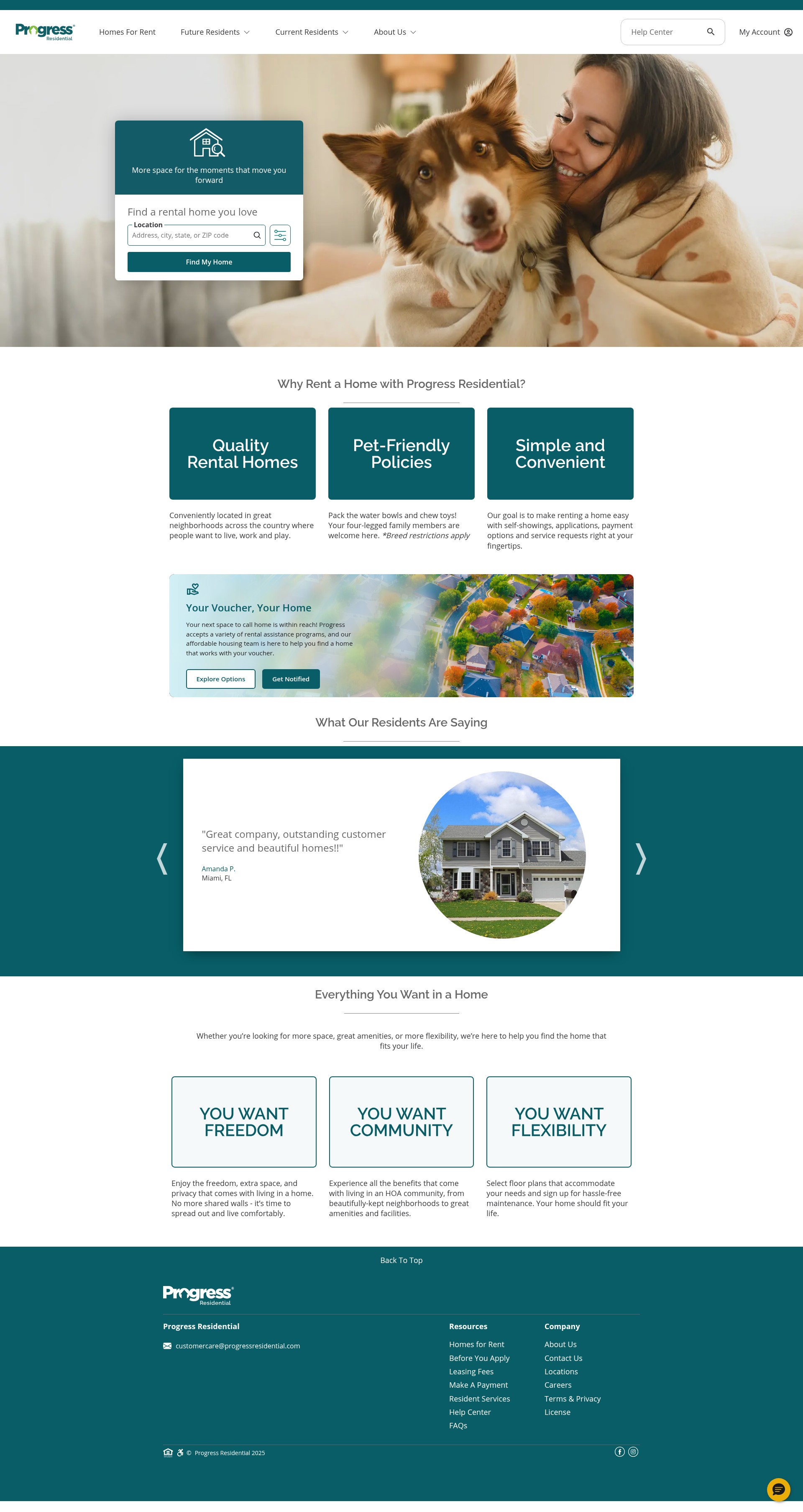 Screenshot of rentprogress.com