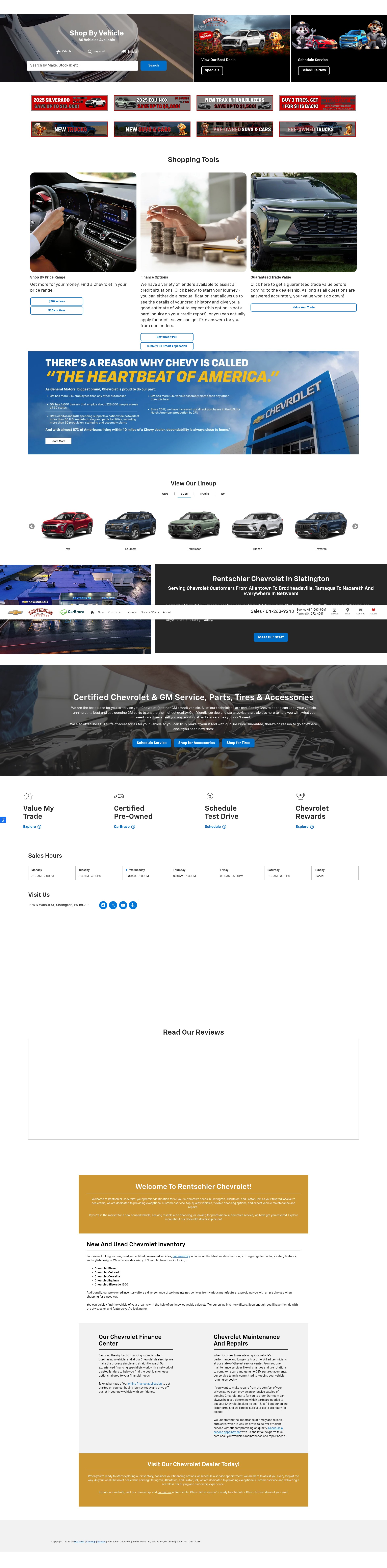 Screenshot of rentschlerchevy.net