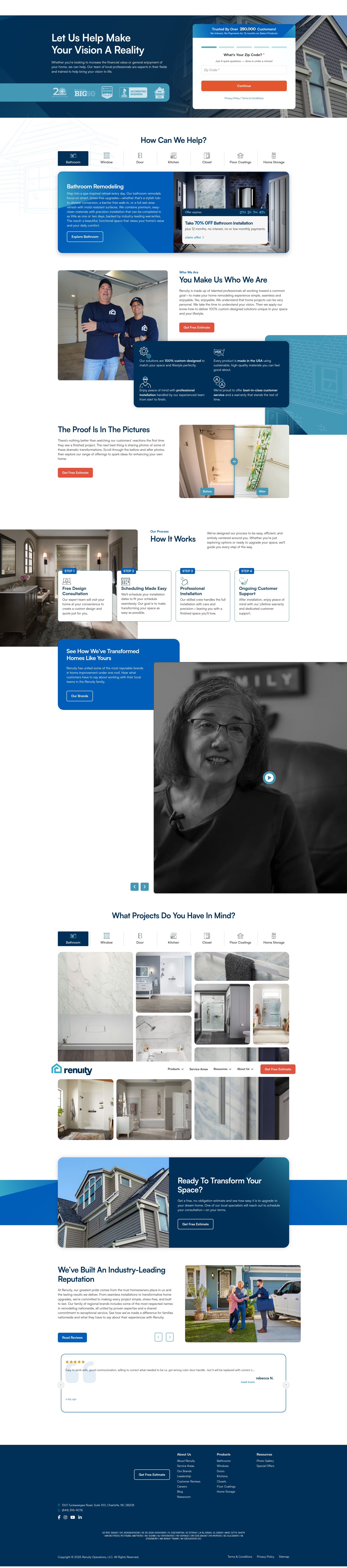 Screenshot of renuityhome.com