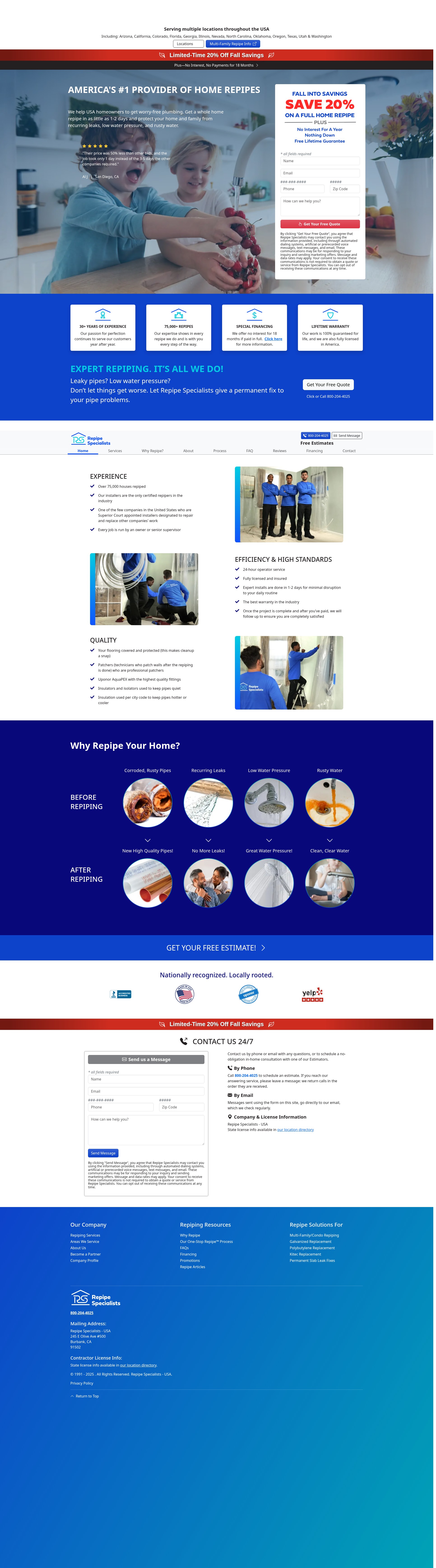 Screenshot of repipe.com