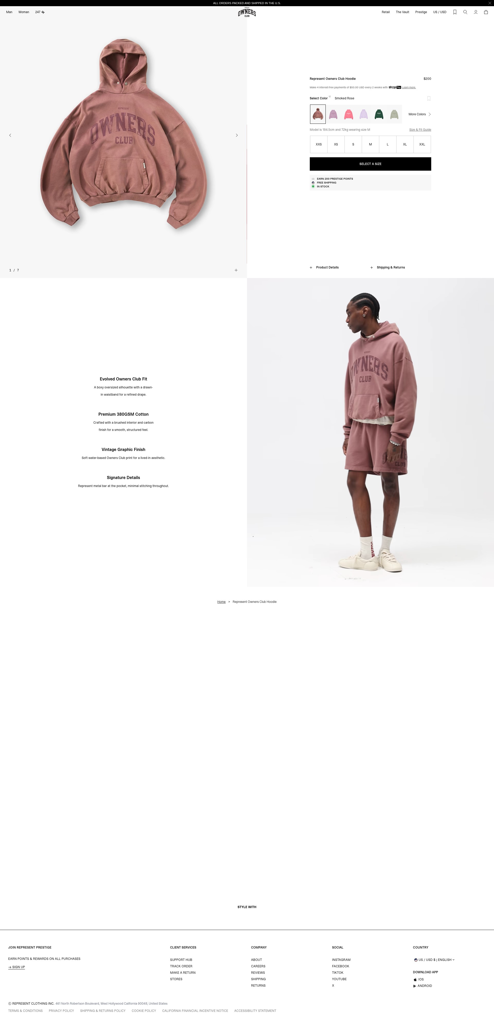 Screenshot of representclo.com