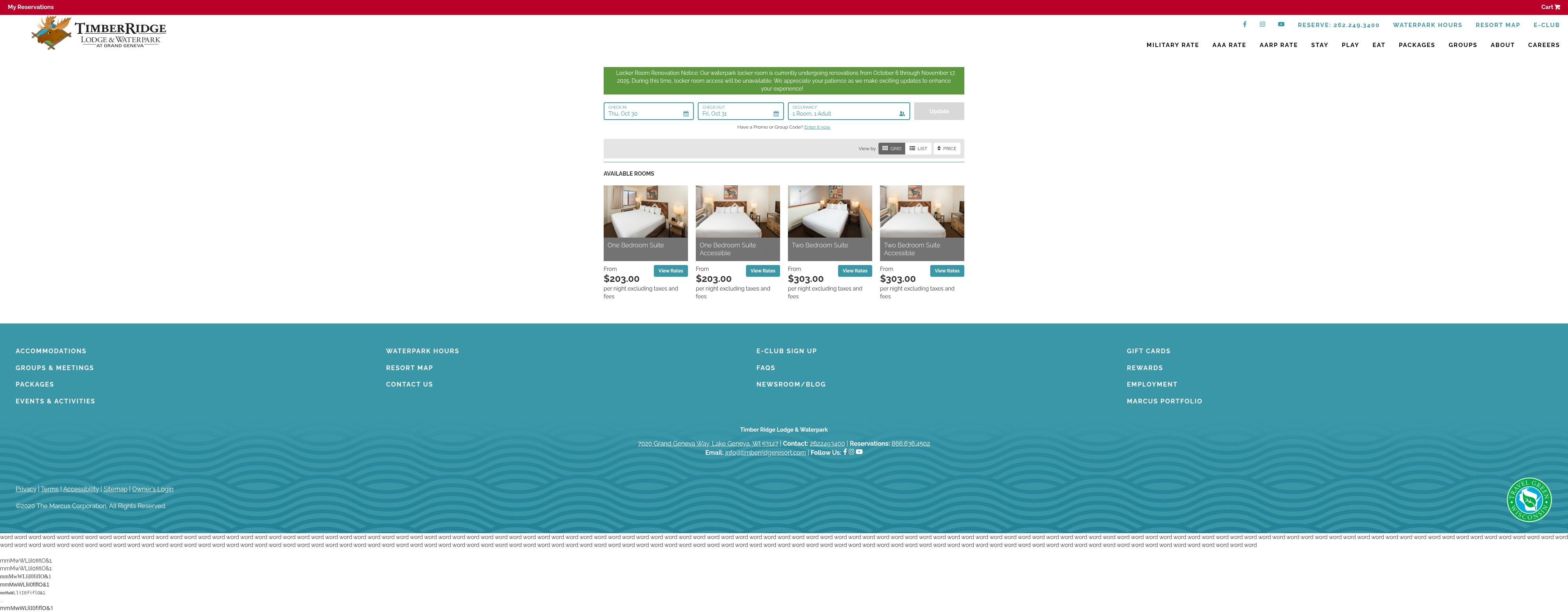 Screenshot of res.timberridgelodge.com