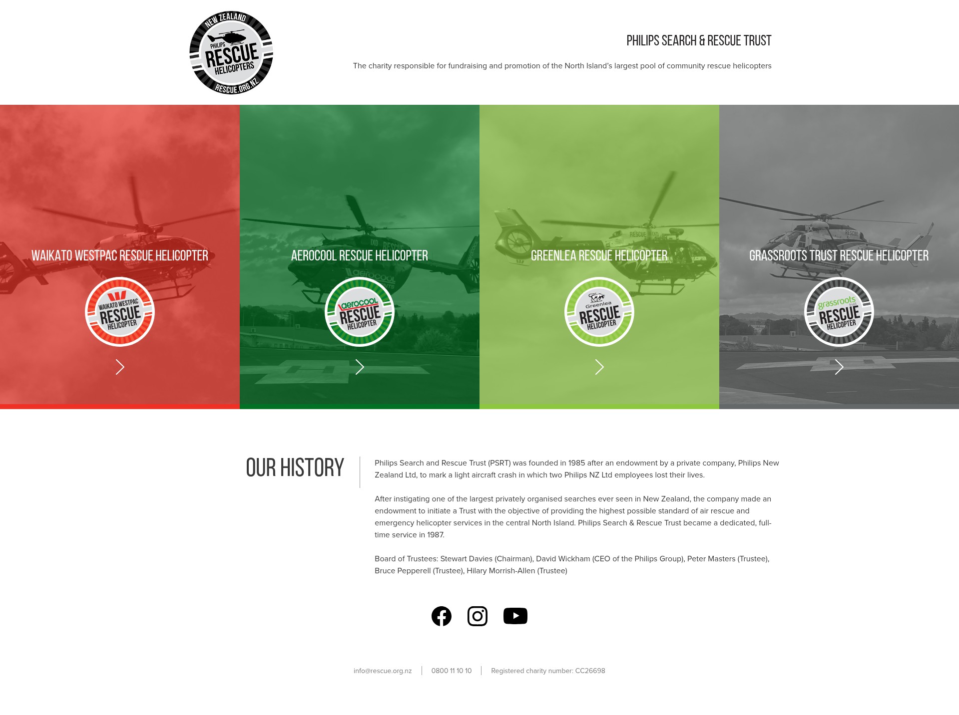 Screenshot of rescue.org.nz