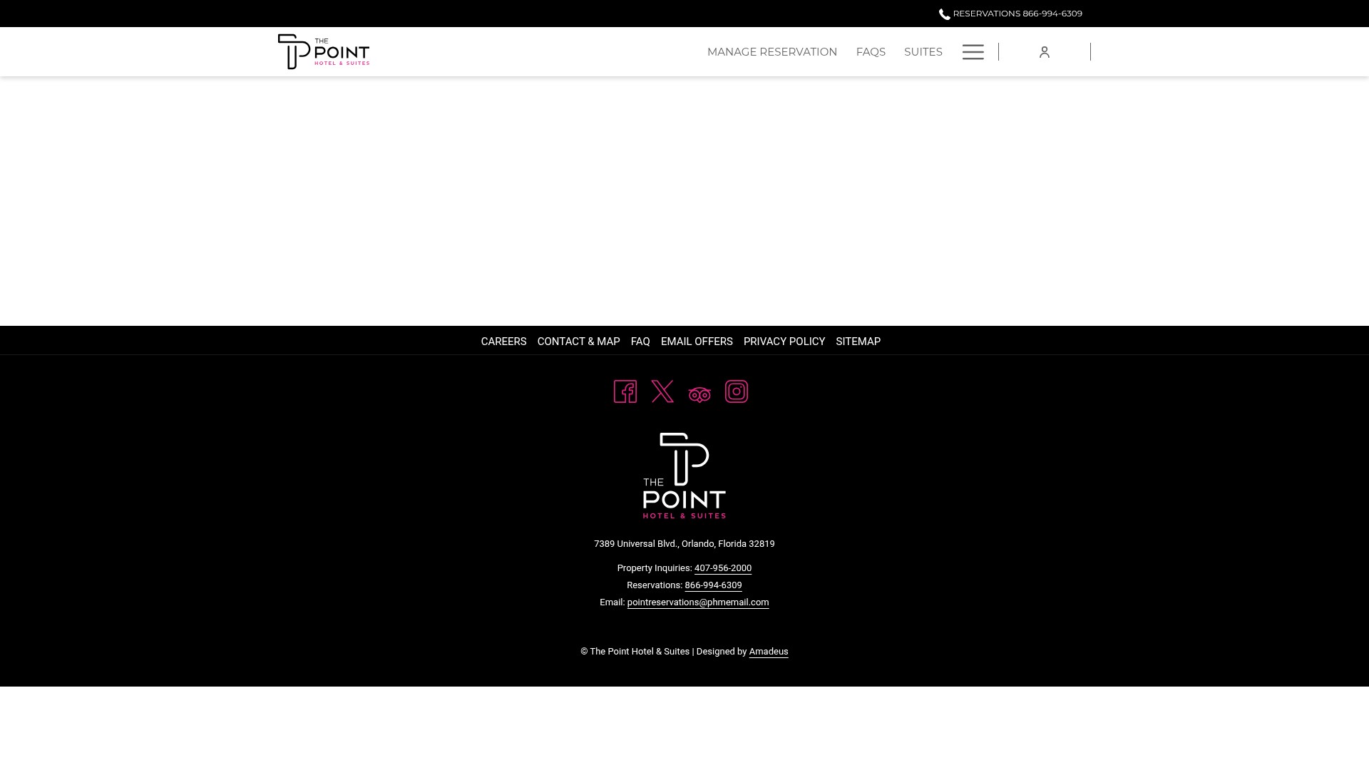 Screenshot of reservations.thepointorlando.com