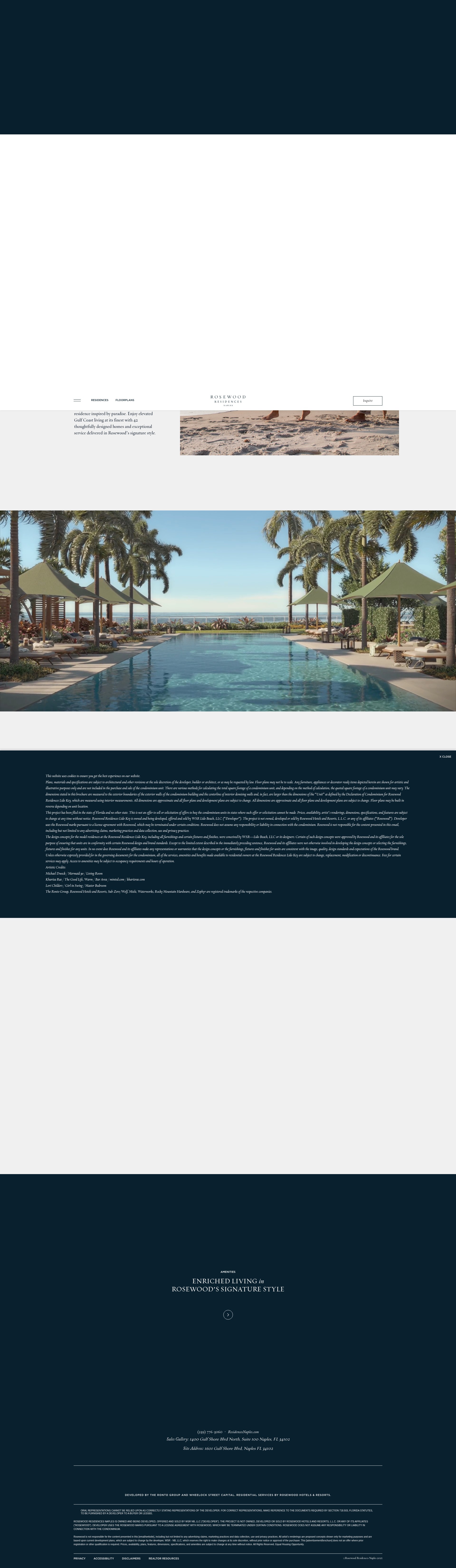 Screenshot of residencesnaples.com