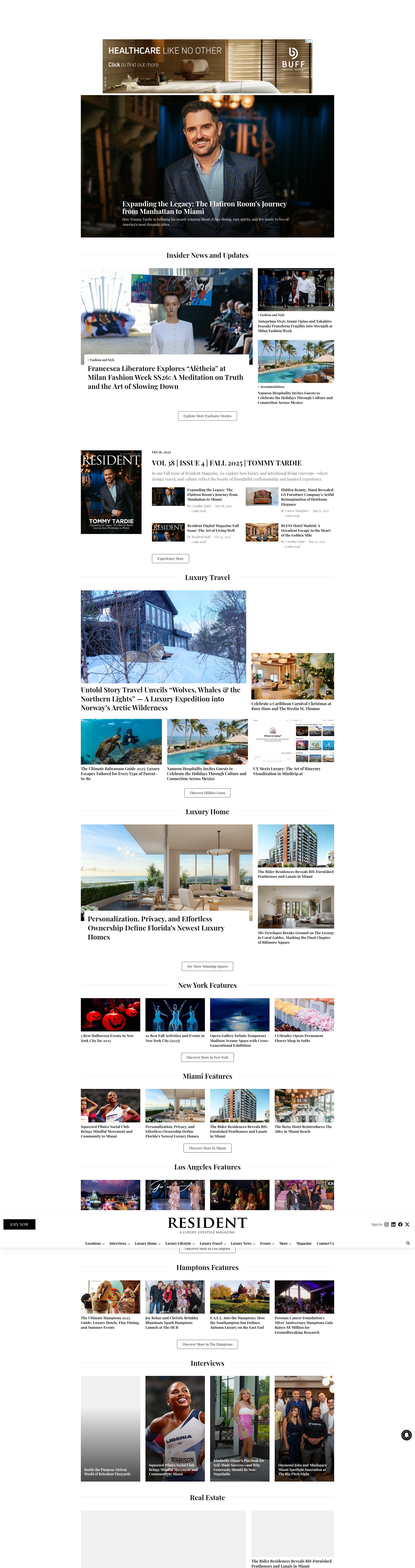 Screenshot of resident.com