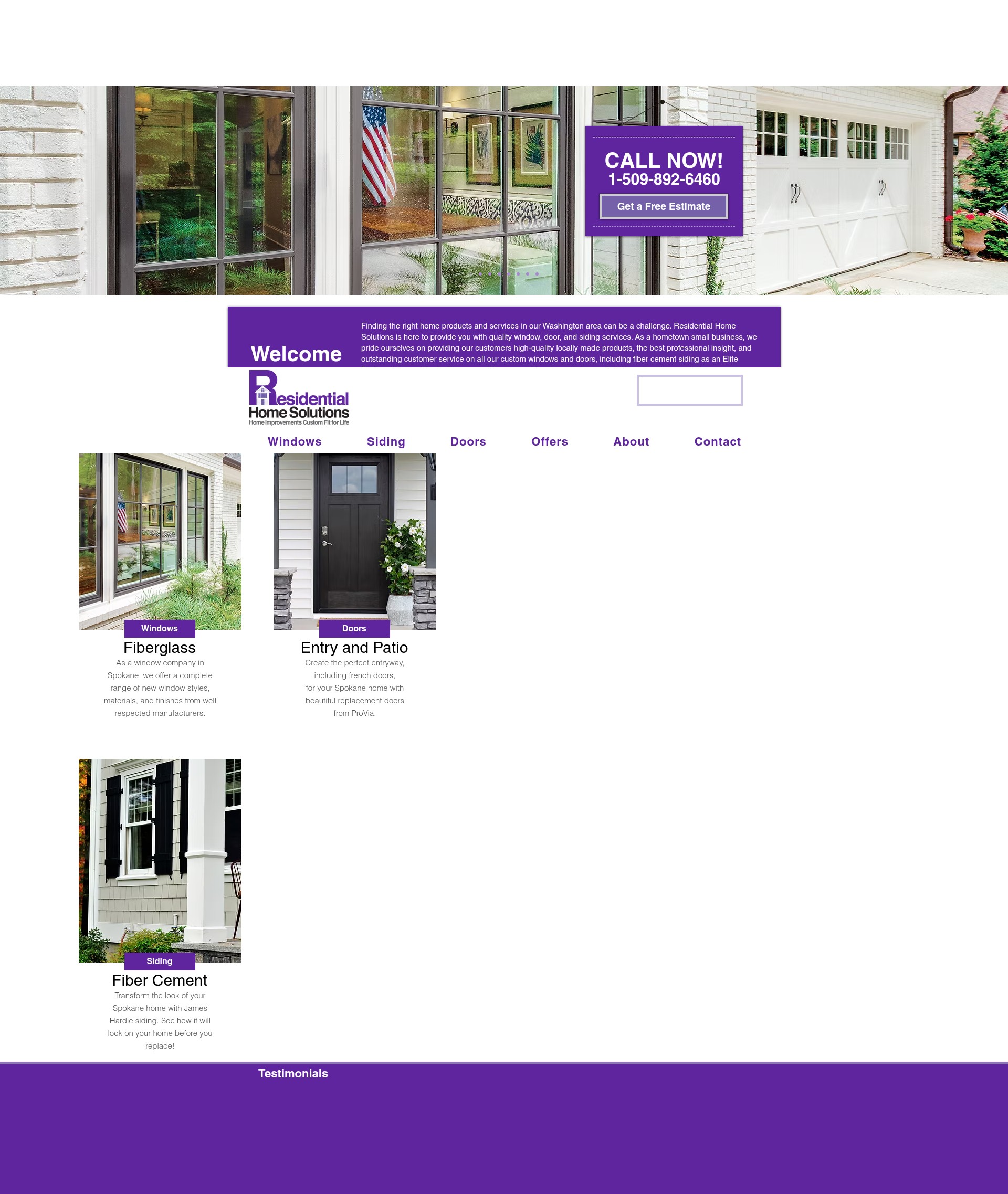 Screenshot of residentialhs.com