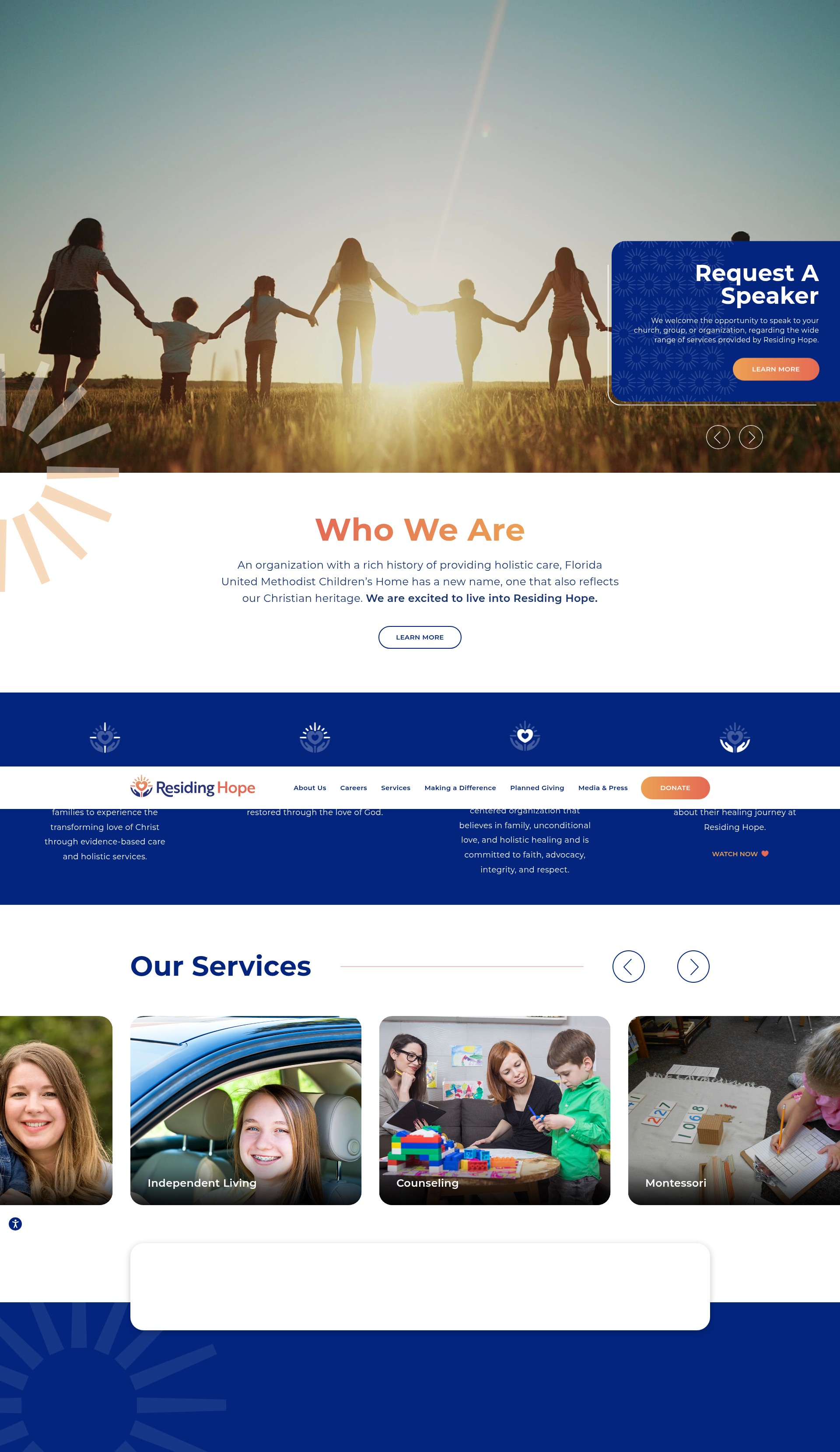 Screenshot of residinghope.org