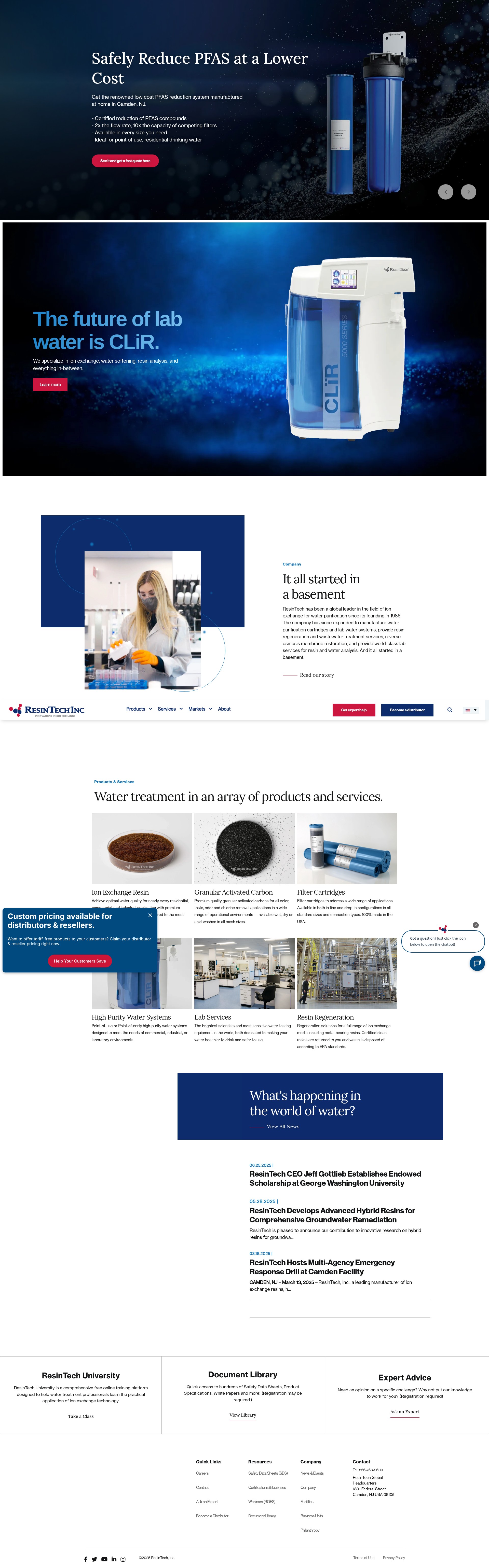 Screenshot of resintech.com