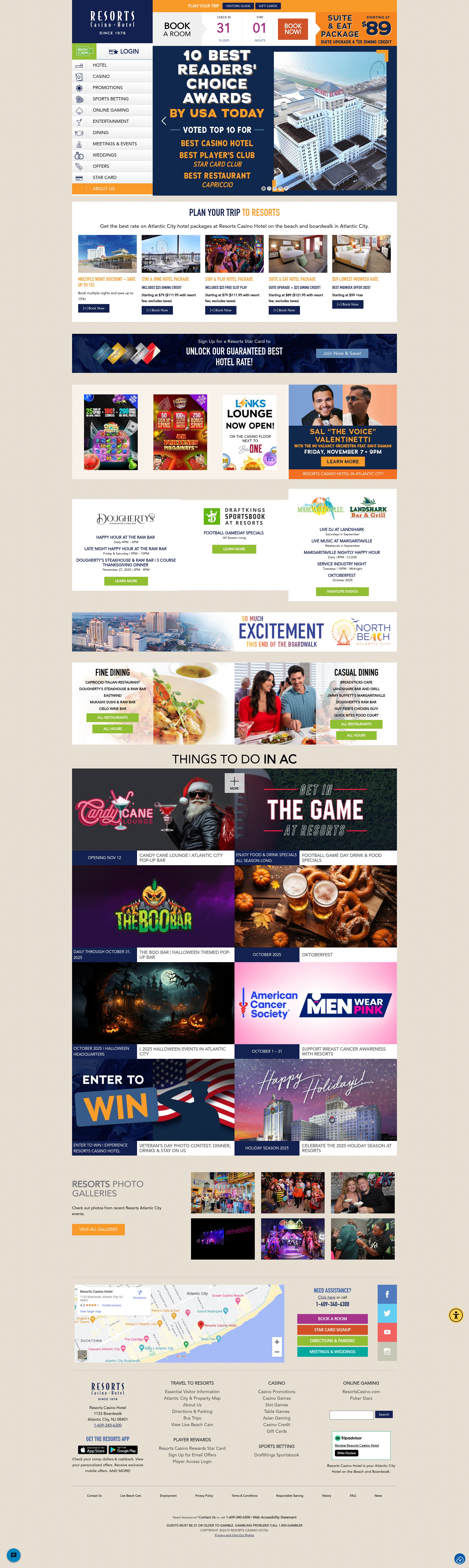 Screenshot of resortsac.com