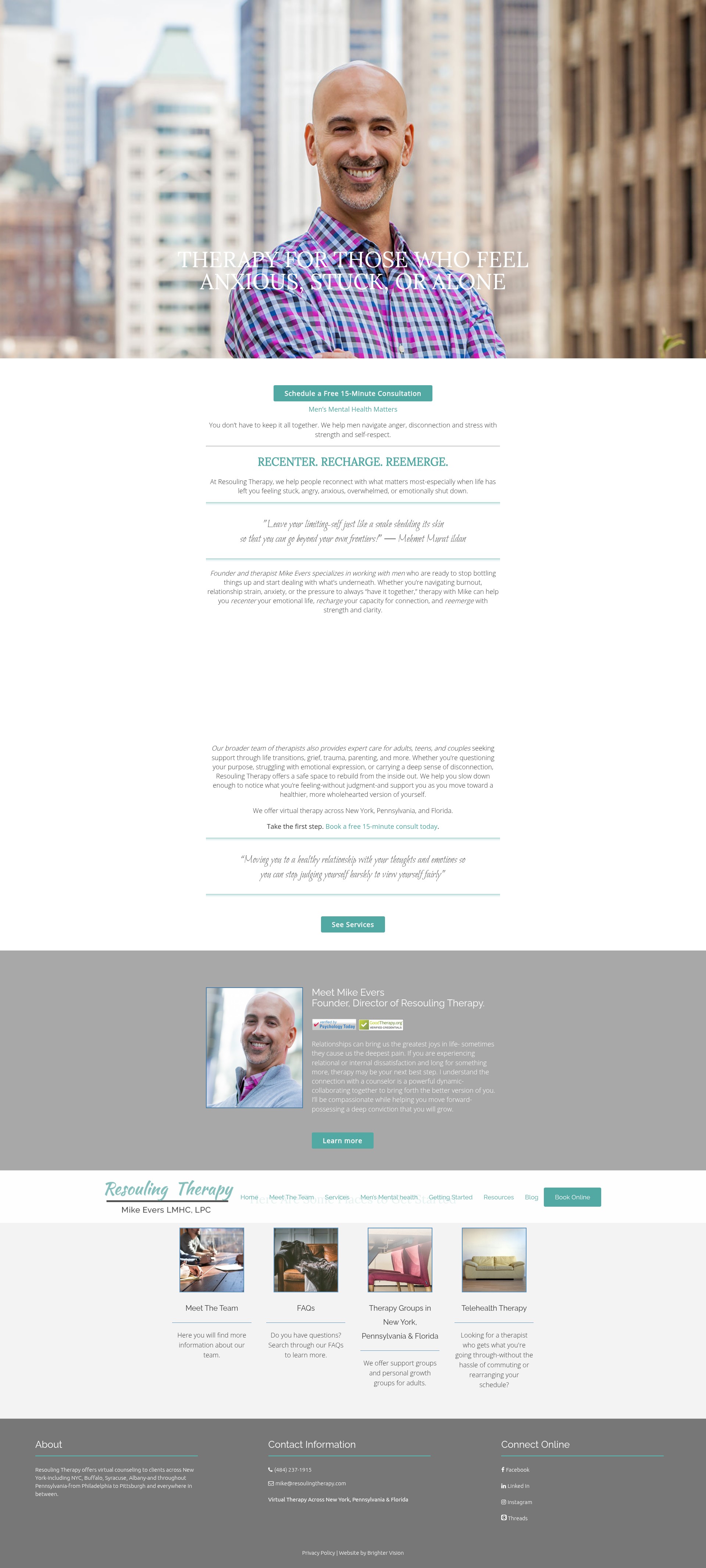 Screenshot of resoulingtherapy.com