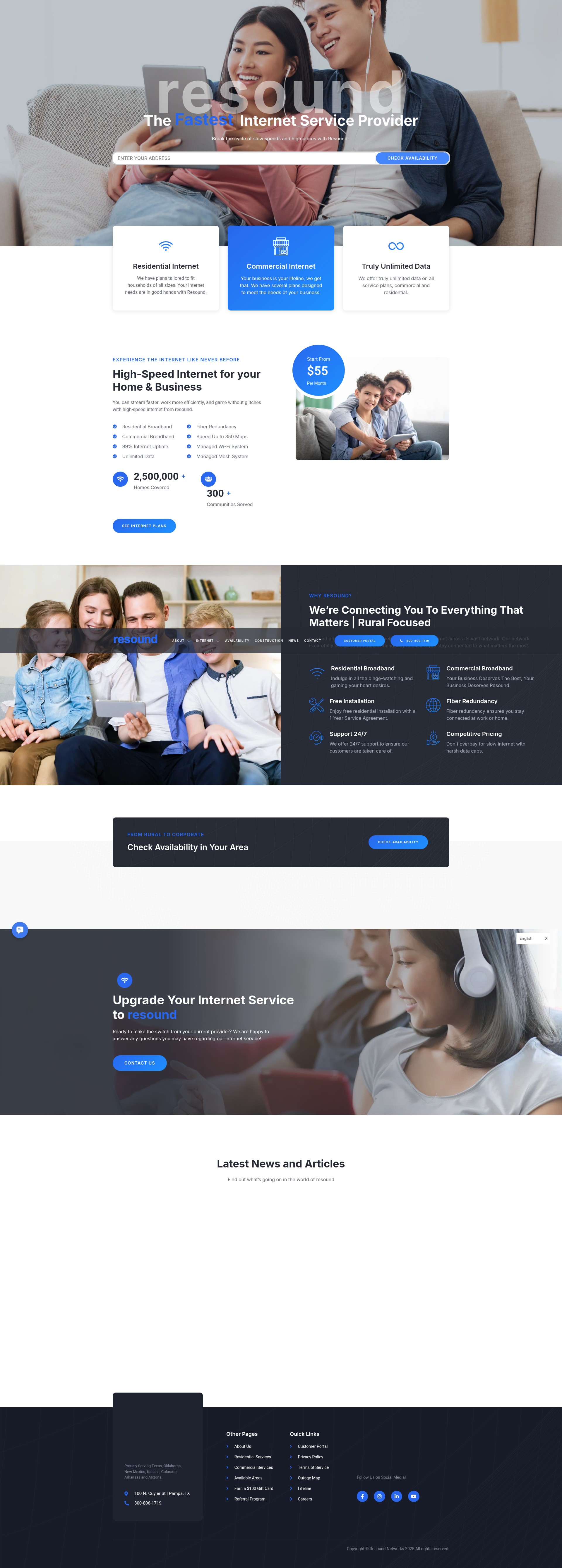 Screenshot of resoundnetworks.com