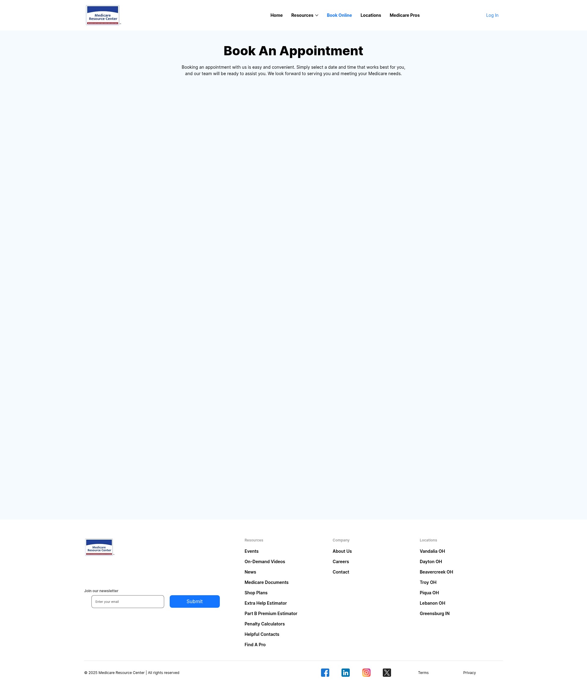 Screenshot of resourcemedicare.com