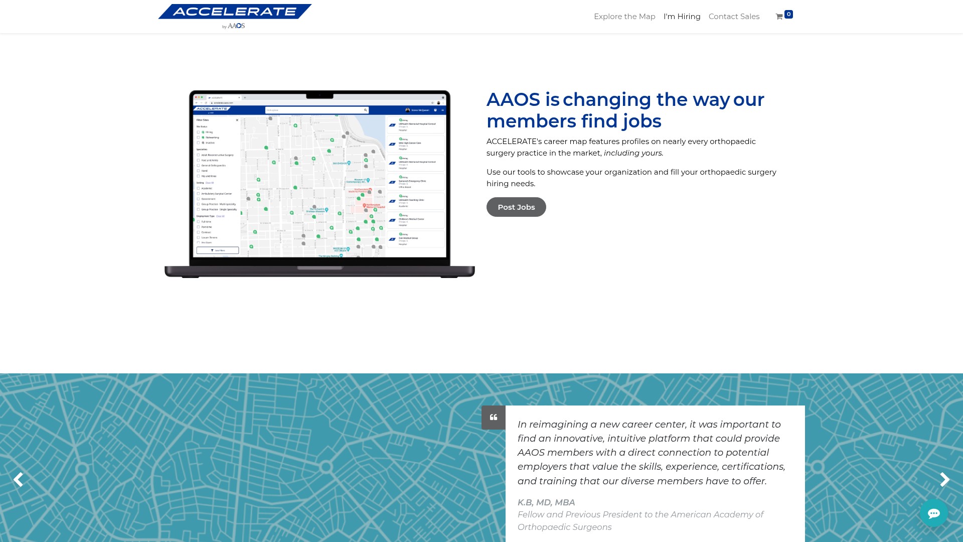 Screenshot of resources.accelerate.aaos.org