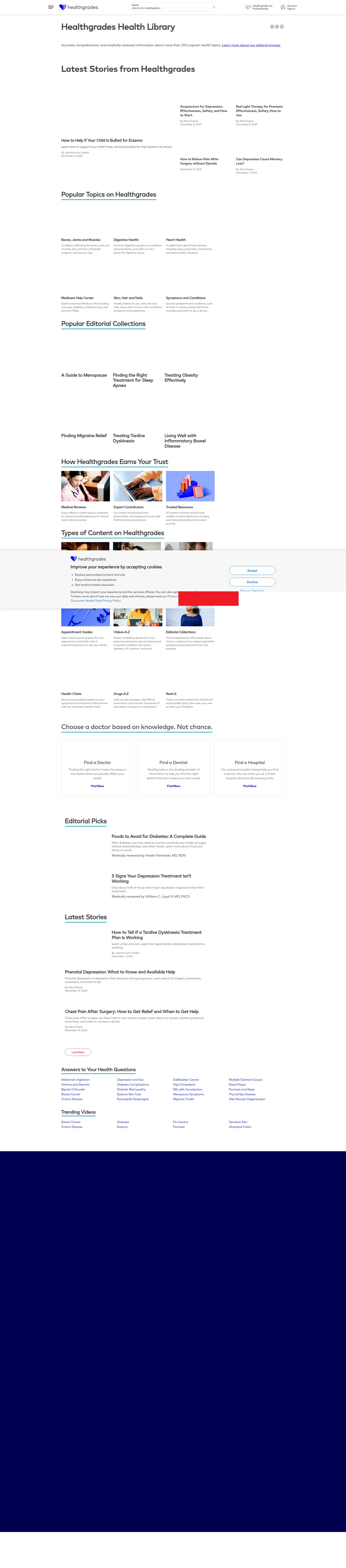Screenshot of resources.healthgrades.com