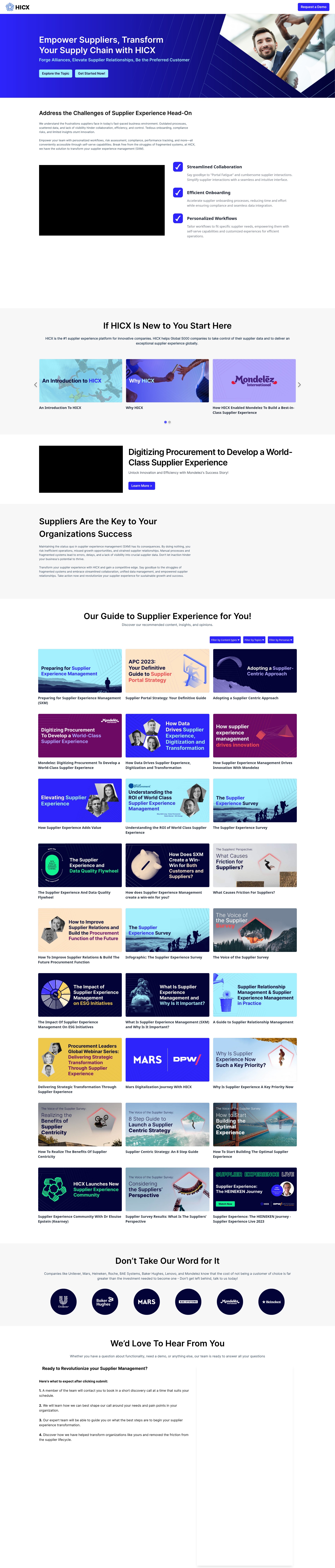 Screenshot of resources.hicx.com