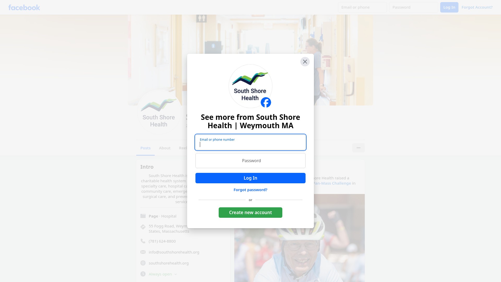 Screenshot of resources.southshorehealth.org