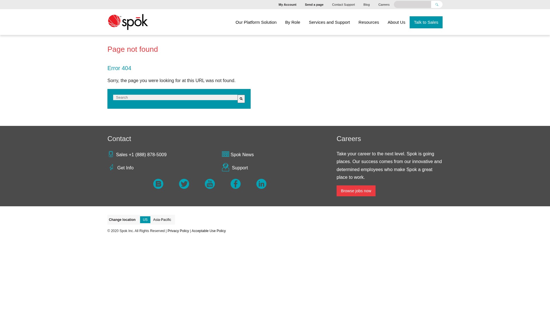 Screenshot of resources.spok.com
