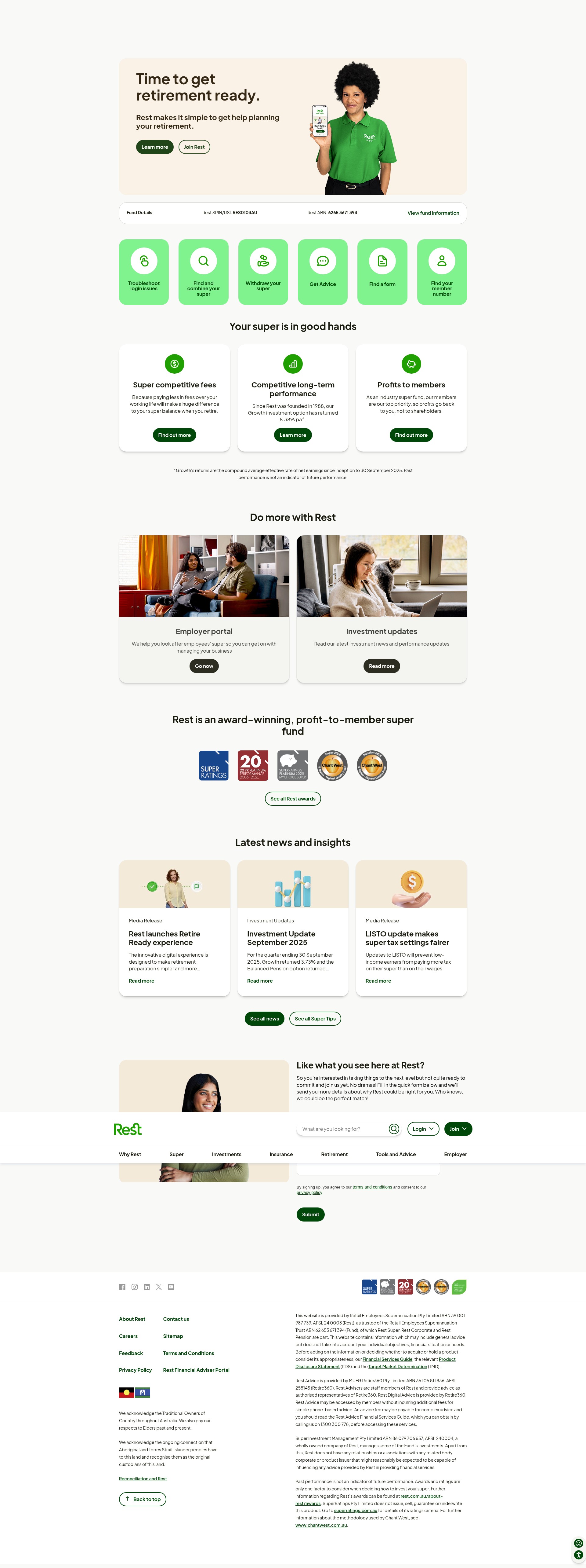 Screenshot of rest.com.au