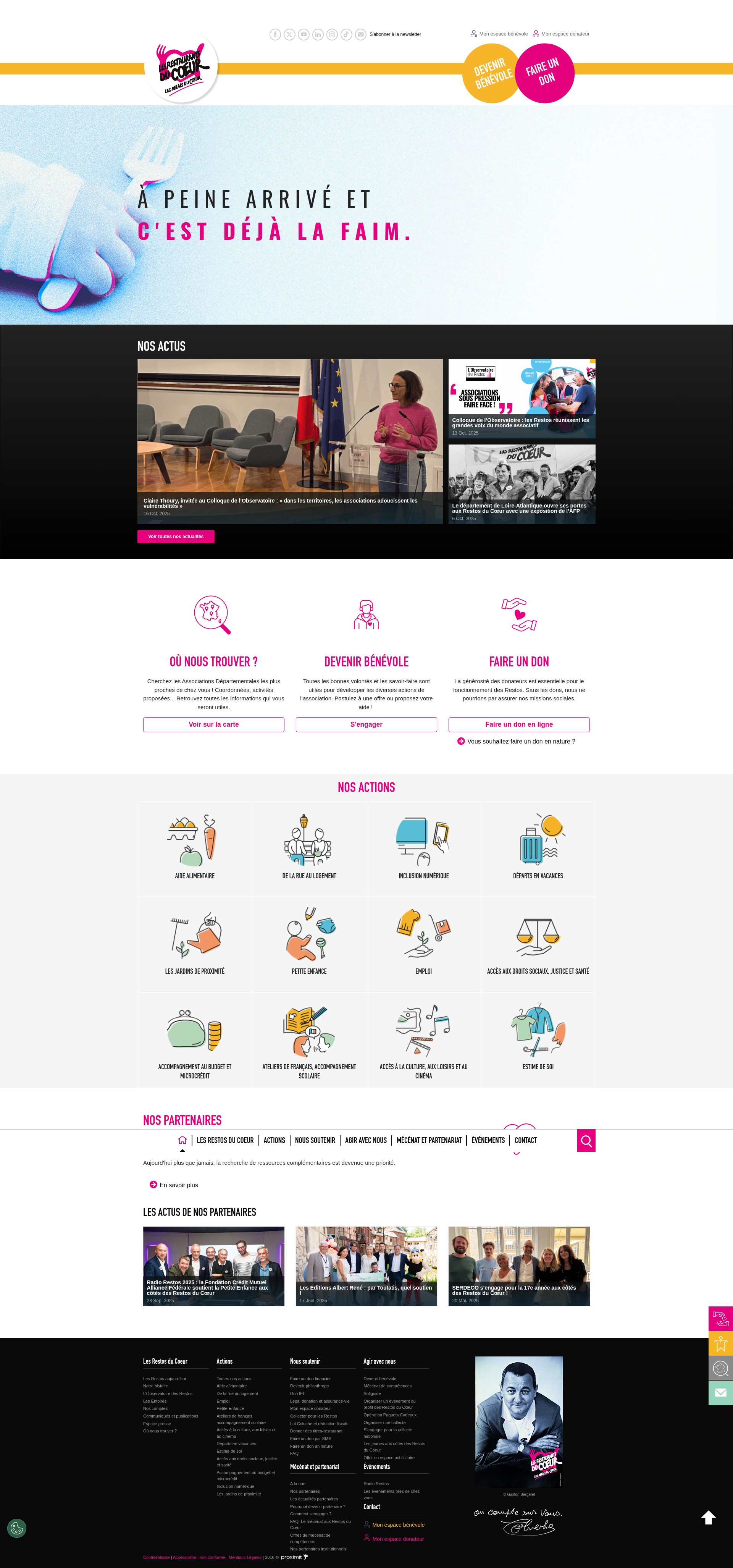 Screenshot of restosducoeur.org