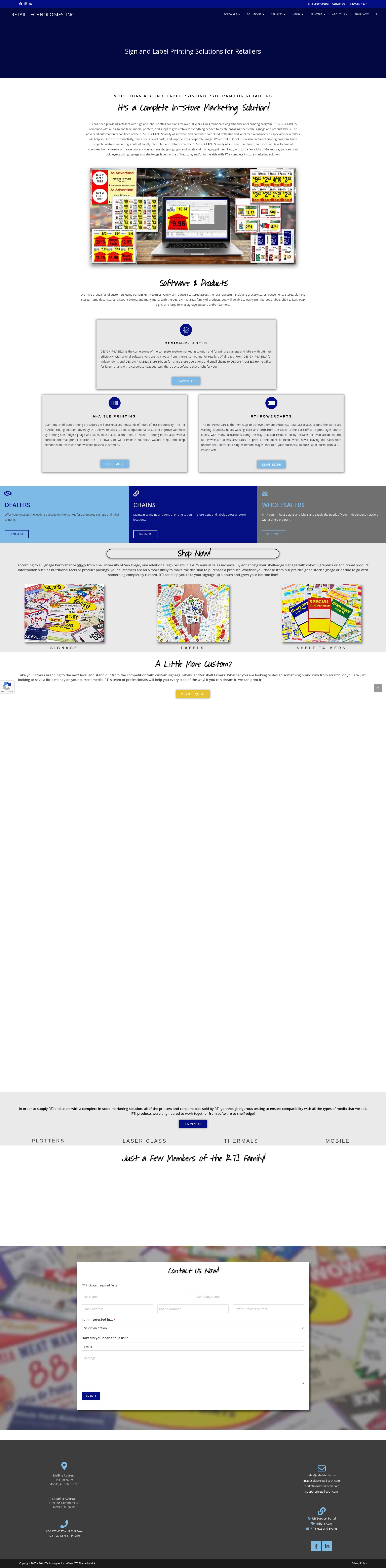 Screenshot of retail-tech.com