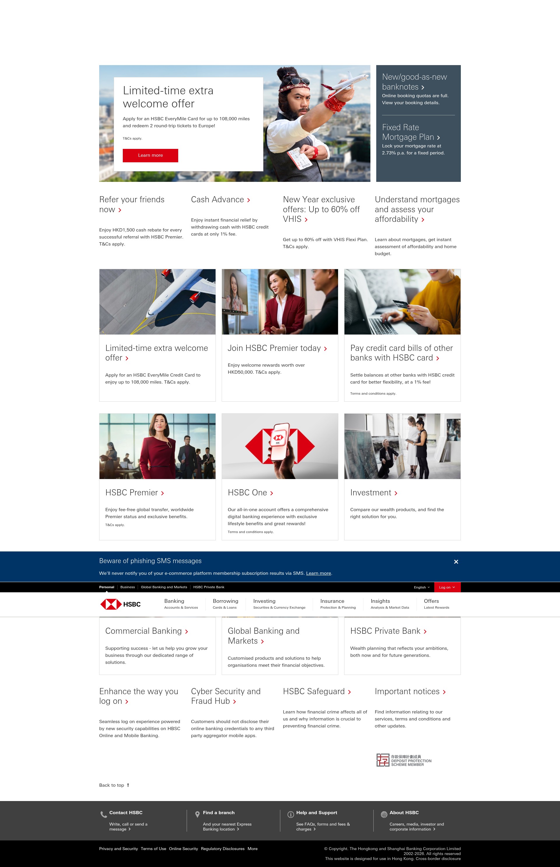 Screenshot of retailbank.hsbc.com.hk
