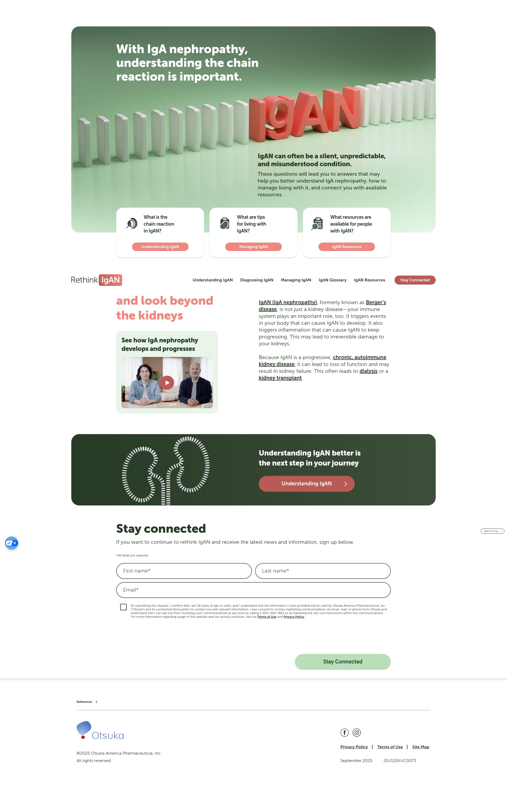 Screenshot of rethinkigan.com