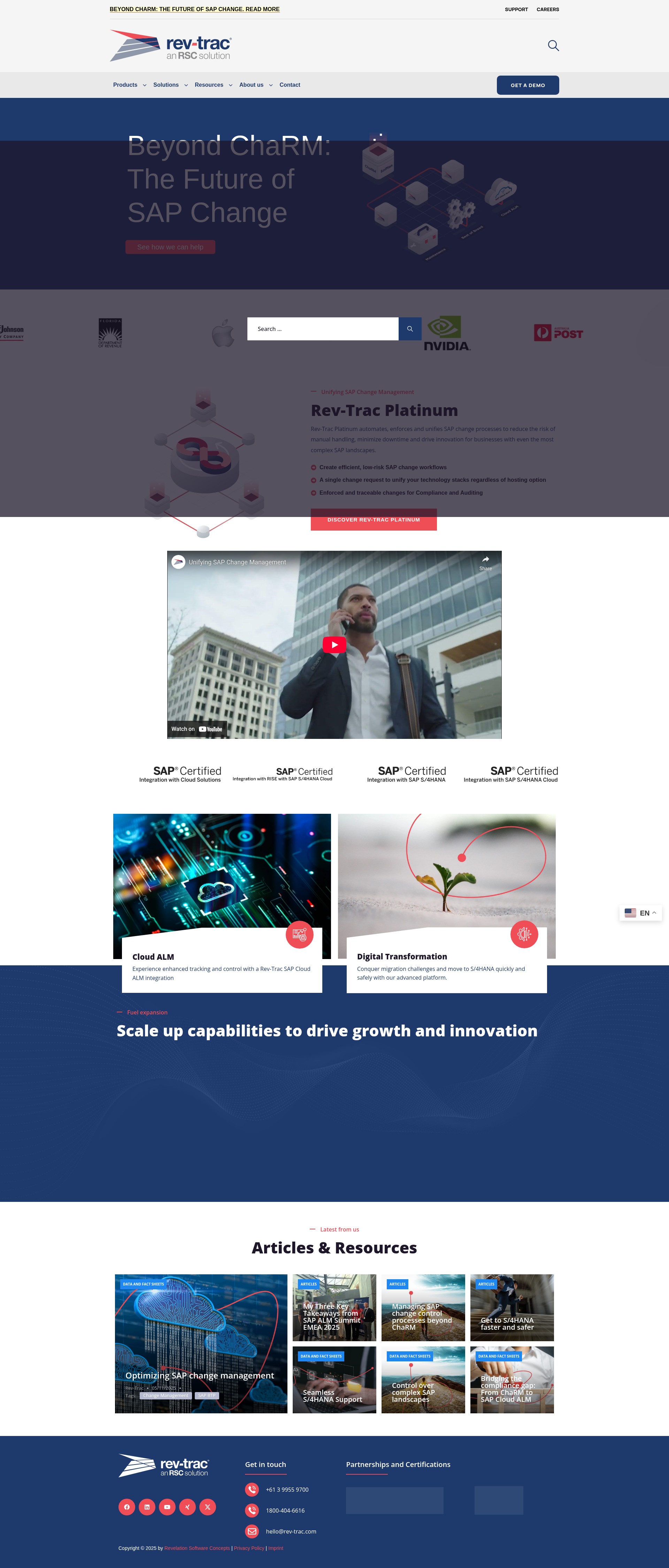 Screenshot of rev-trac.com