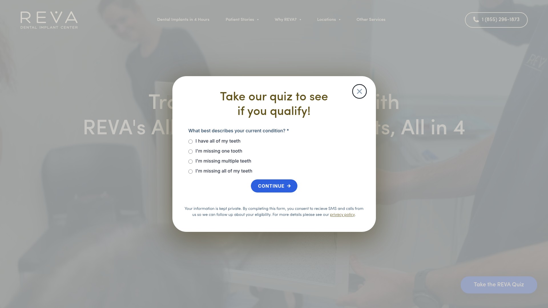 Screenshot of revadentalimplants.com