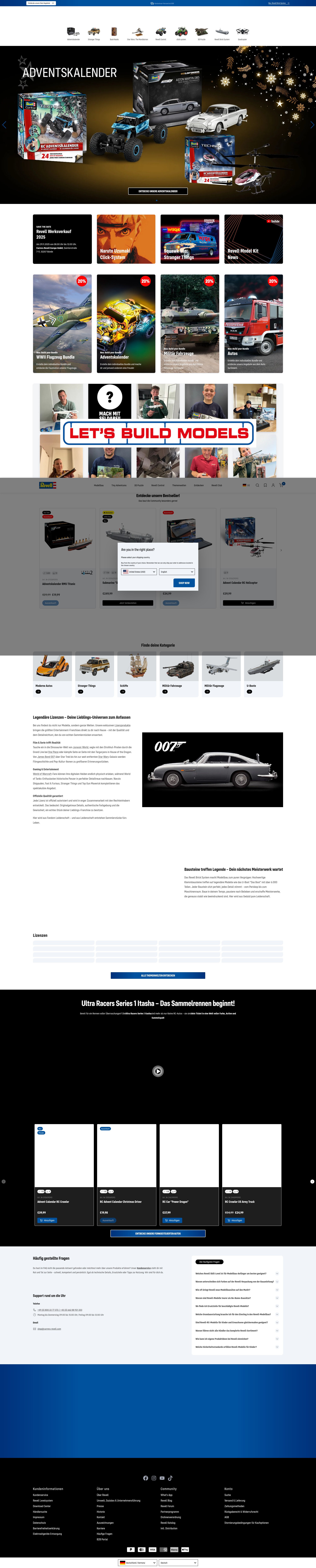 Screenshot of revell-shop.de