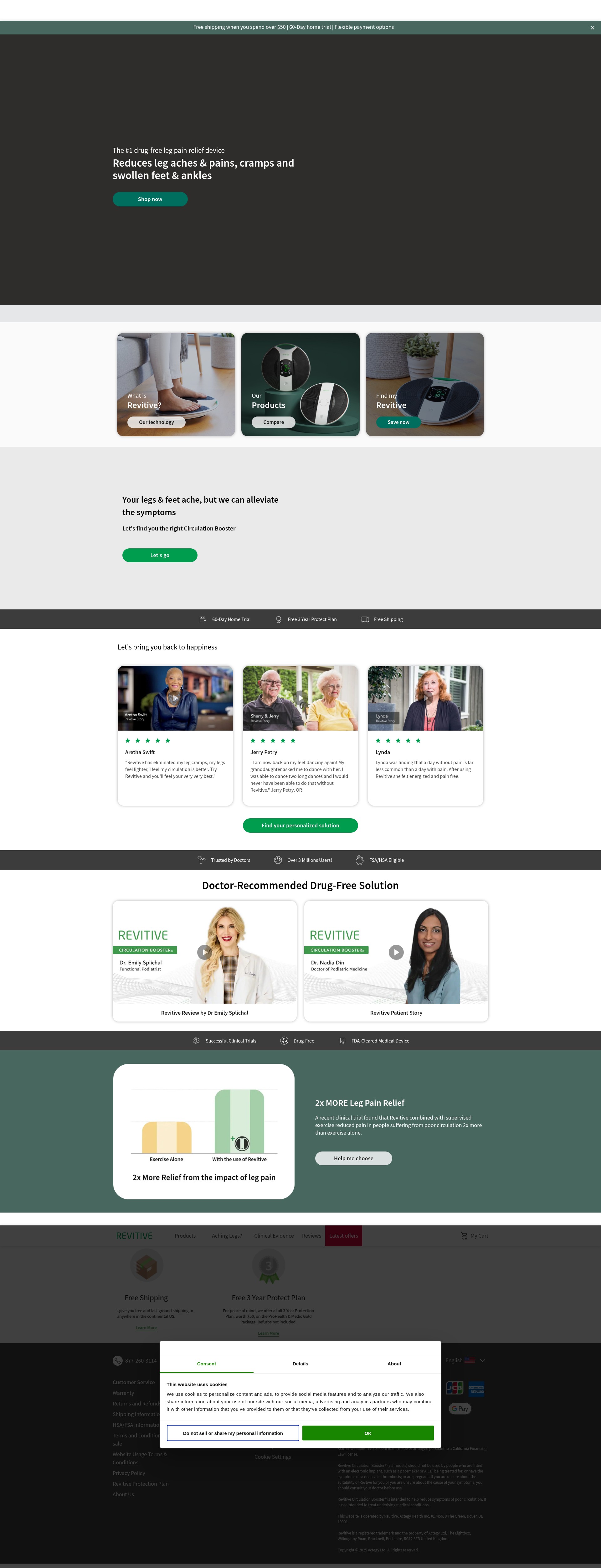 Screenshot of revitive.com