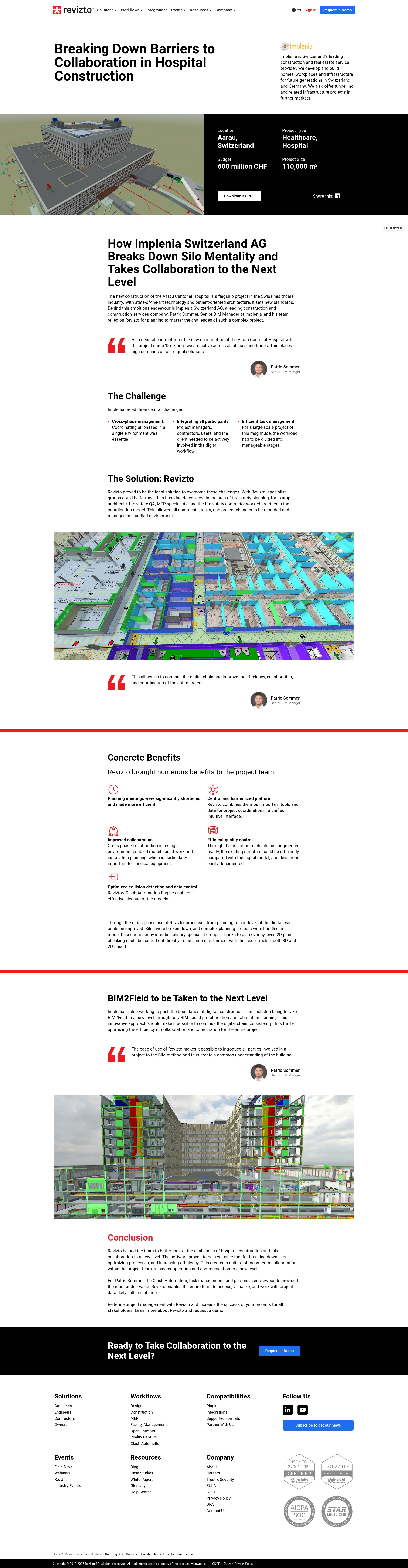 Screenshot of revizto.com
