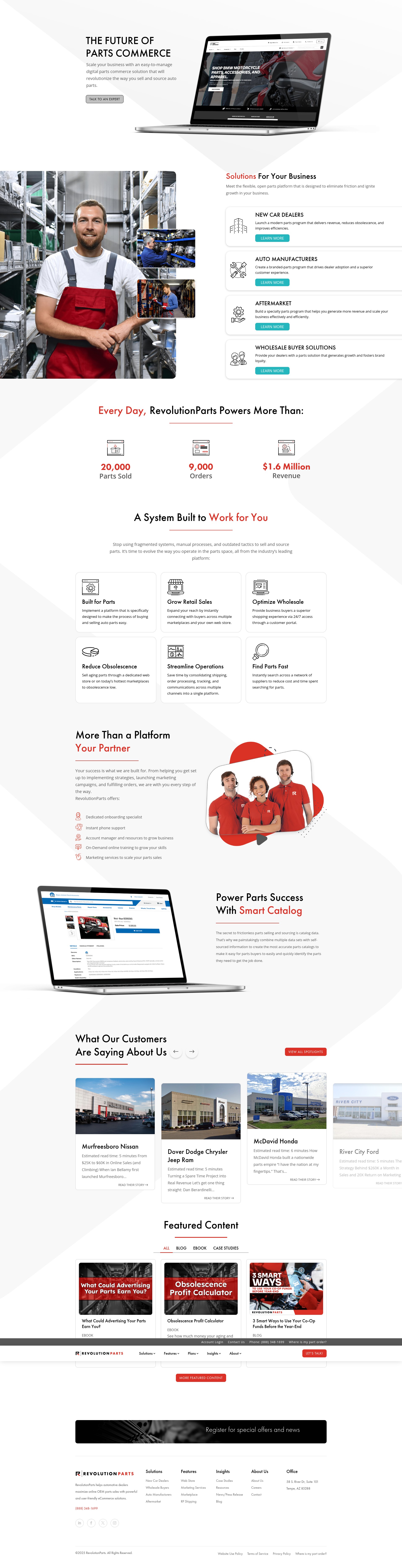 Screenshot of revolutionparts.com